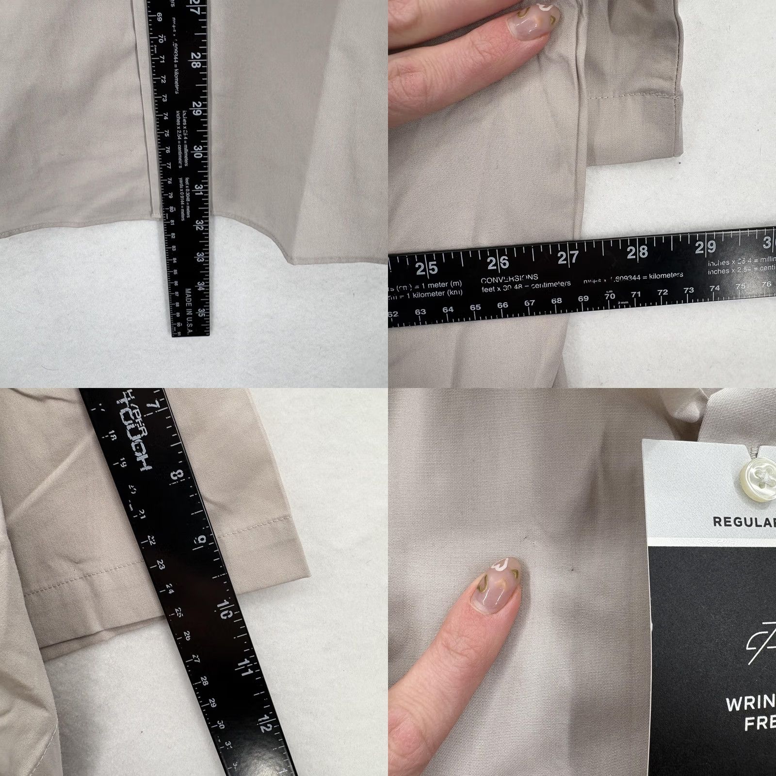 Van Heusen Van Heusen Shirt Mens 18 Stone Regular Fit Wrinkle Free Short Sleeve Casual Work Shirt Size US XXL / EU 58 / 5 - 9 Thumbnail