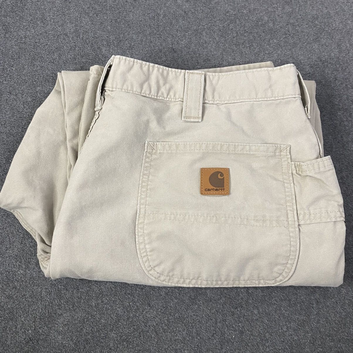 Carhartt Carhartt Carpenter Pants Mens Work Utility Beige 40x30 EUC Size US 40 / EU 56 - 9 Thumbnail