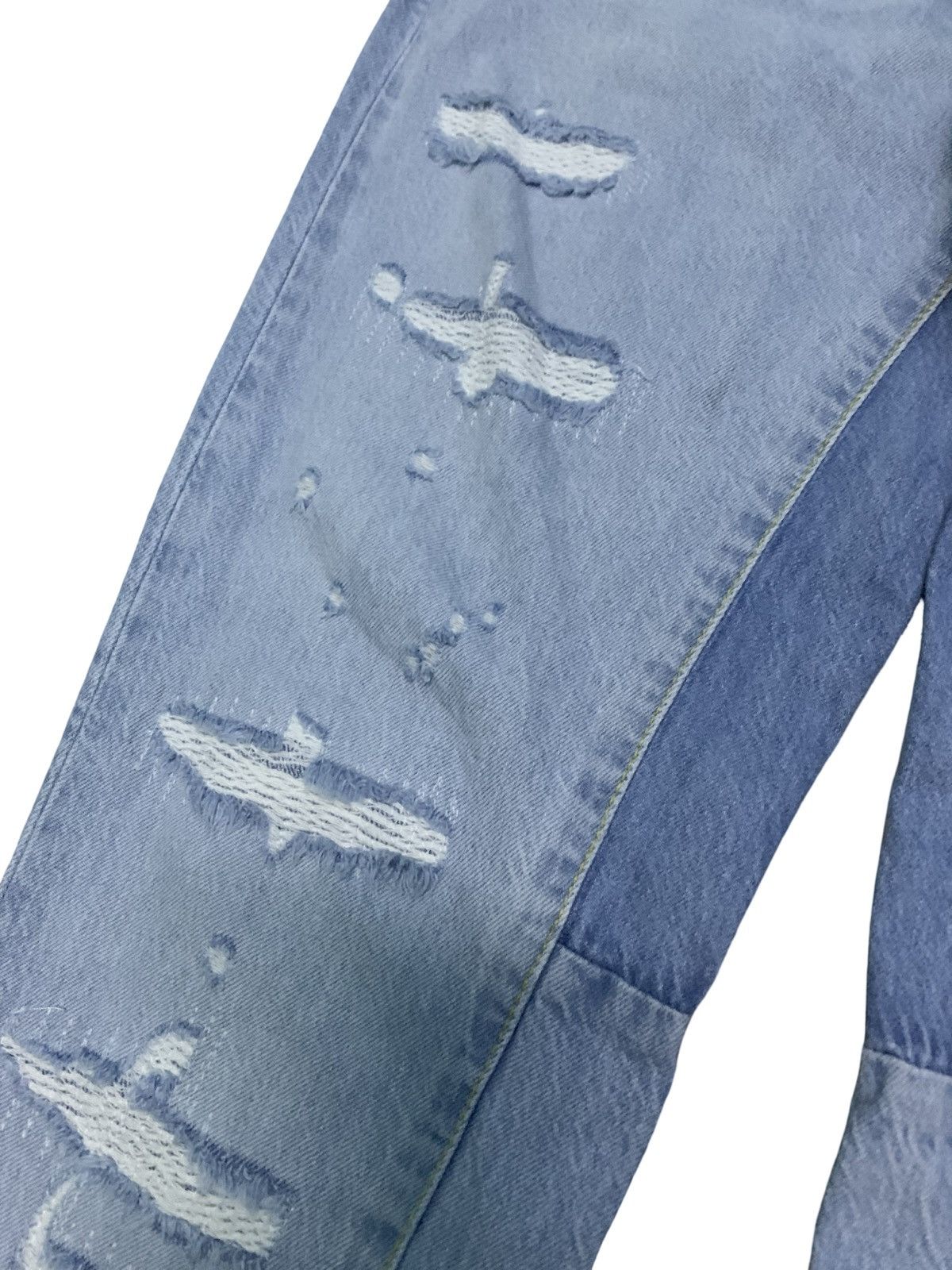 Gallery Dept. Avant Garde Flare Zara Ripped Denim Size US 31 - 4 Thumbnail