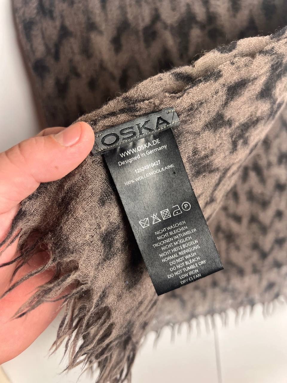 Japanese Brand Oska Wool Scarf Size ONE SIZE - 5 Thumbnail