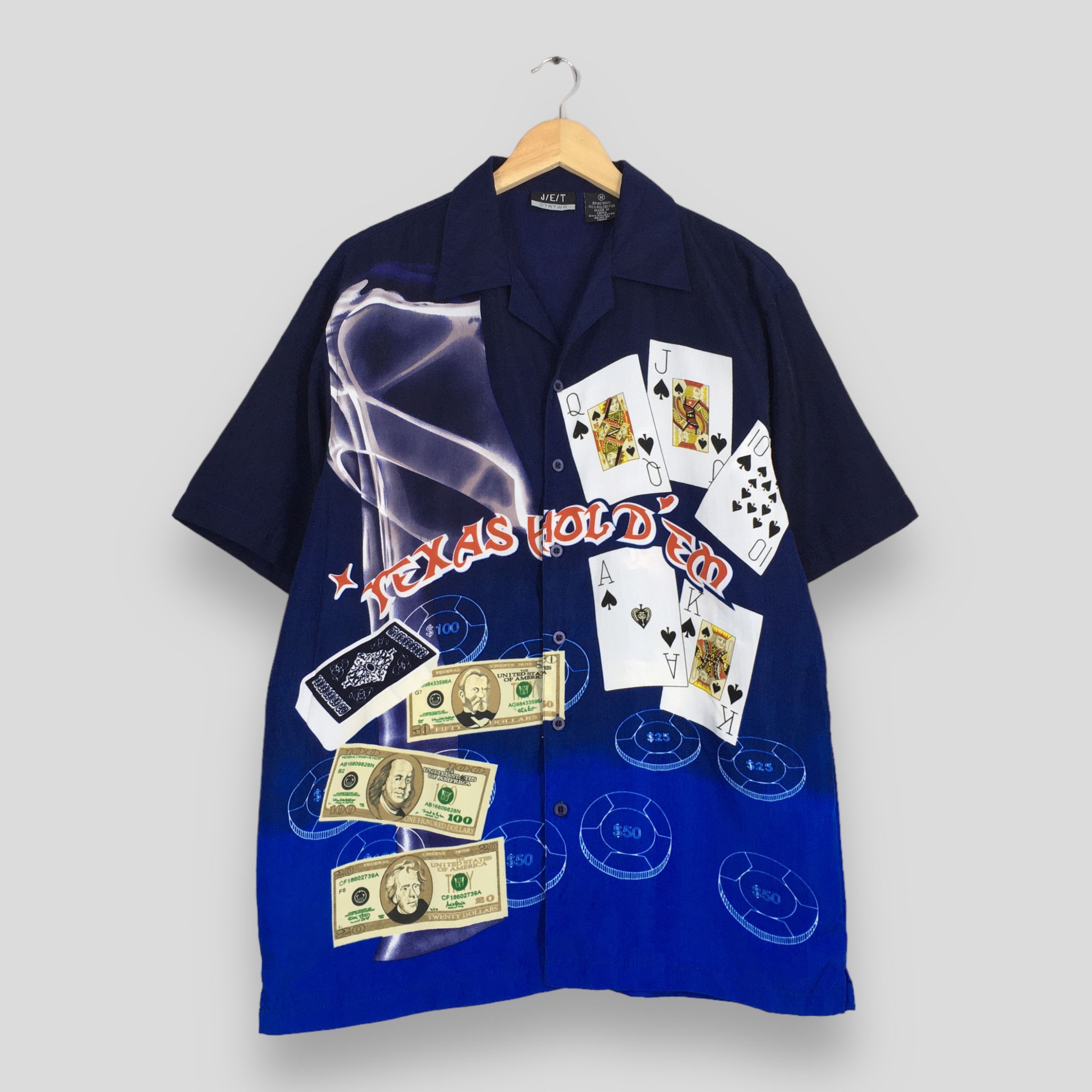 Other Vintage 90s King Casino Texas Hold'em Poker Shirt Medium Size US M / EU 48-50 / 2 - 1 Thumbnail