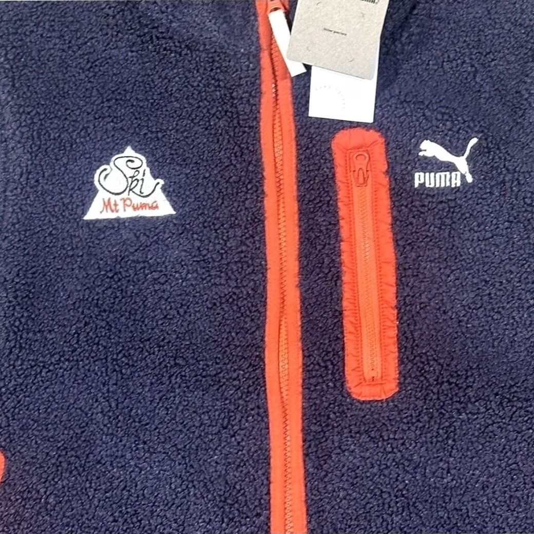 Puma Puma The Neverworn II Sherpa Full Zip Vest Navy Blue Mens Sz M (623014-16) Size US M / EU 48-50 / 2 - 2 Thumbnail