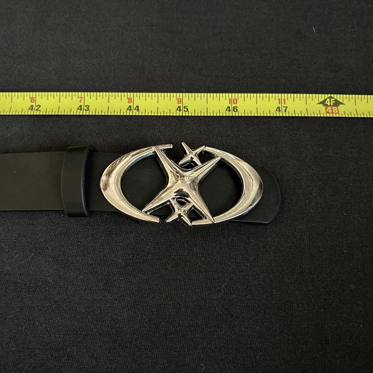 Japanese Brand × Vintage Y2K 2000s Style Silver Stars Skater Hip Hop Belt Size ONE SIZE - 4 Thumbnail