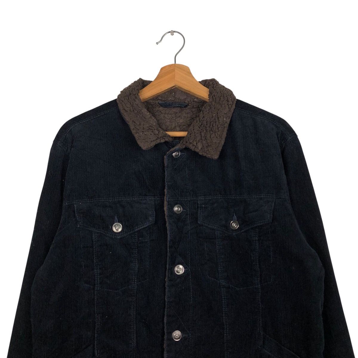 Japanese Brand 📌Vtg Trucker Corduroy Jacket Unknown Blanket Issey Miyake Size US L / EU 52-54 / 3 - 4 Thumbnail