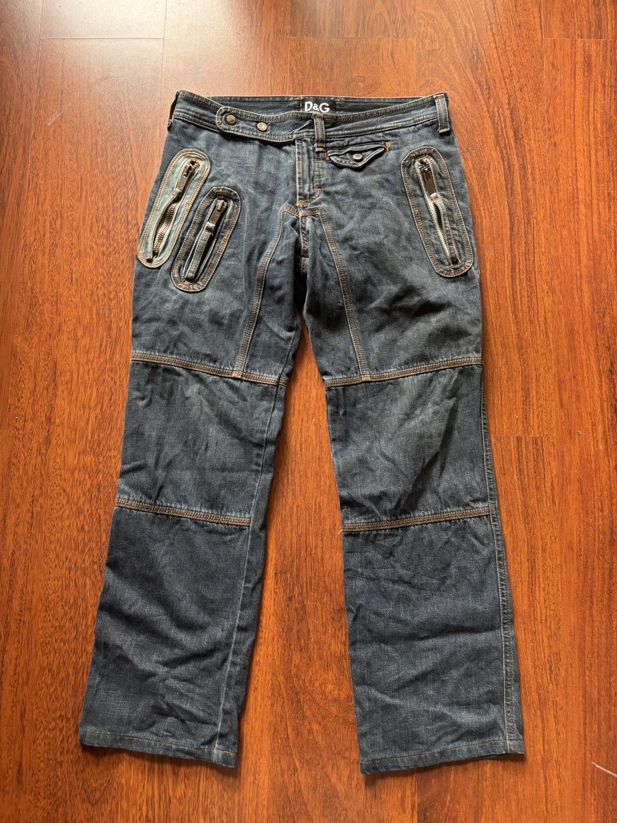 Dole Gabbana ss04 biker jeans