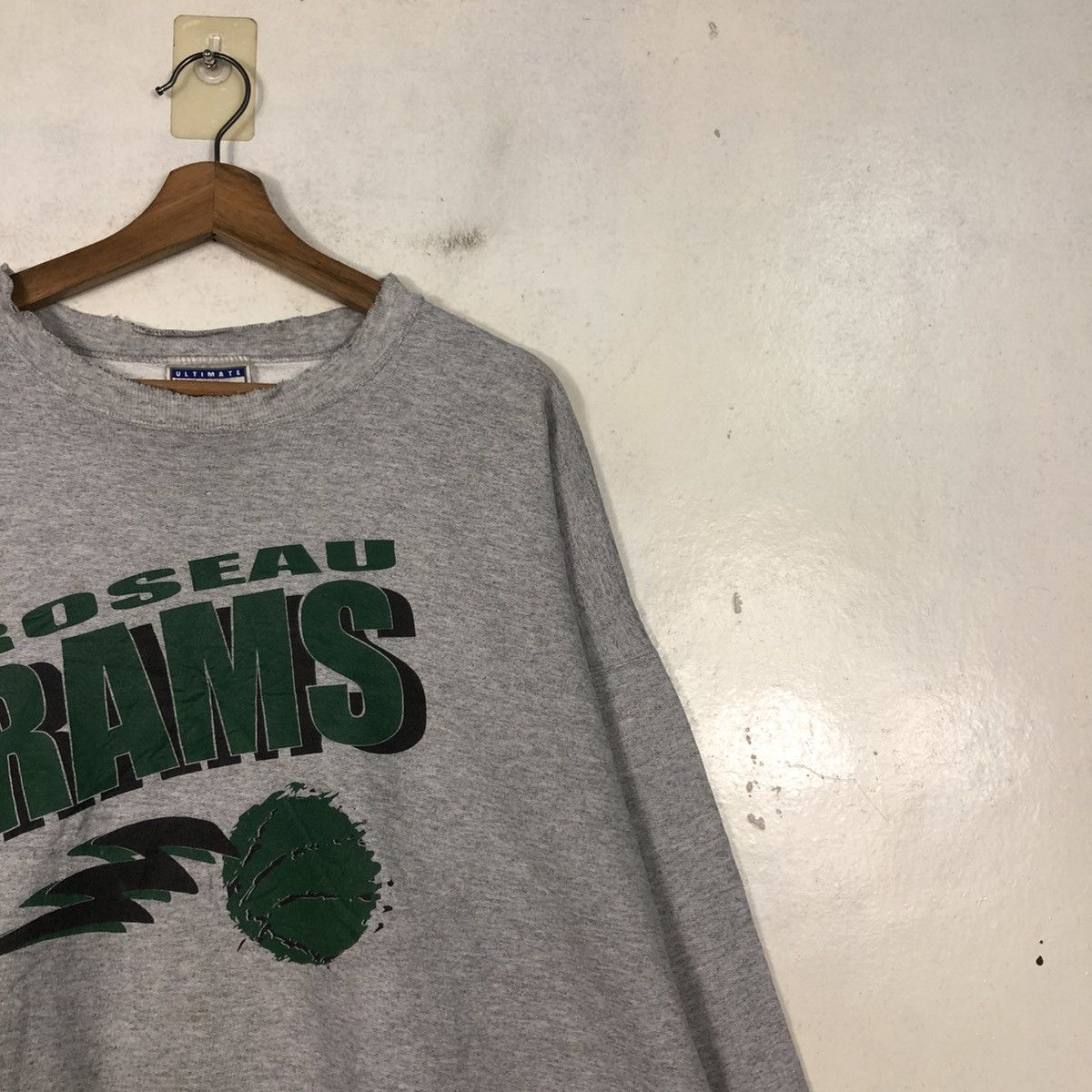 Vintage 📌Vintage Sweatshirt Crewneck Sportswear Roseau Rams Usa Size US M / EU 48-50 / 2 - 8 Thumbnail