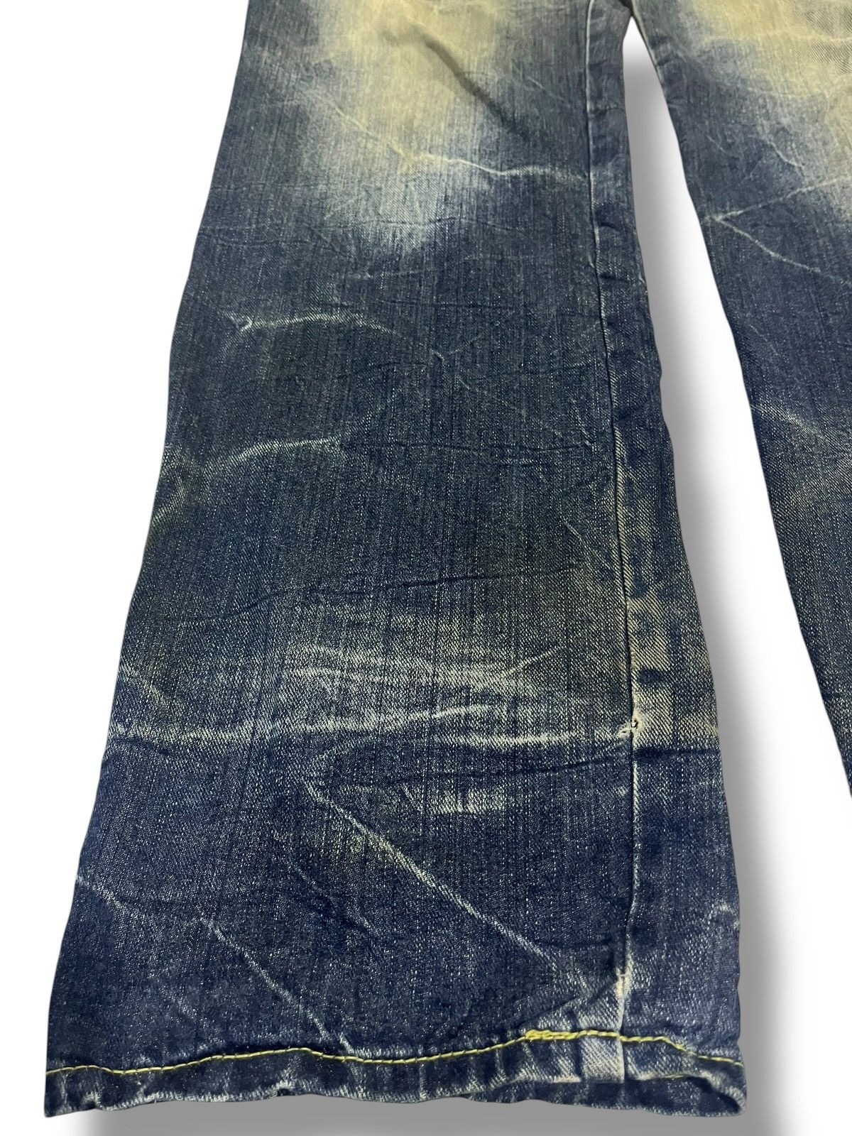 If Six Was Nine SICK💥 VINTAGE SORRIDERE DOUBLE WAIST MUD WASH DENIM Size US 35 - 3 Thumbnail