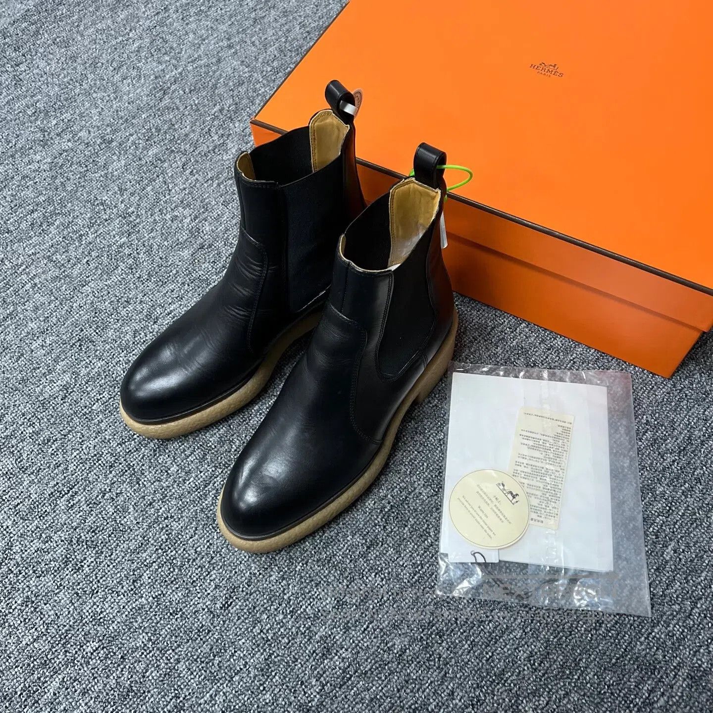 Hermes Hermes Raw rubber sole Chelsea boots| Size US 6.5 / IT 36.5 - 1 Thumbnail