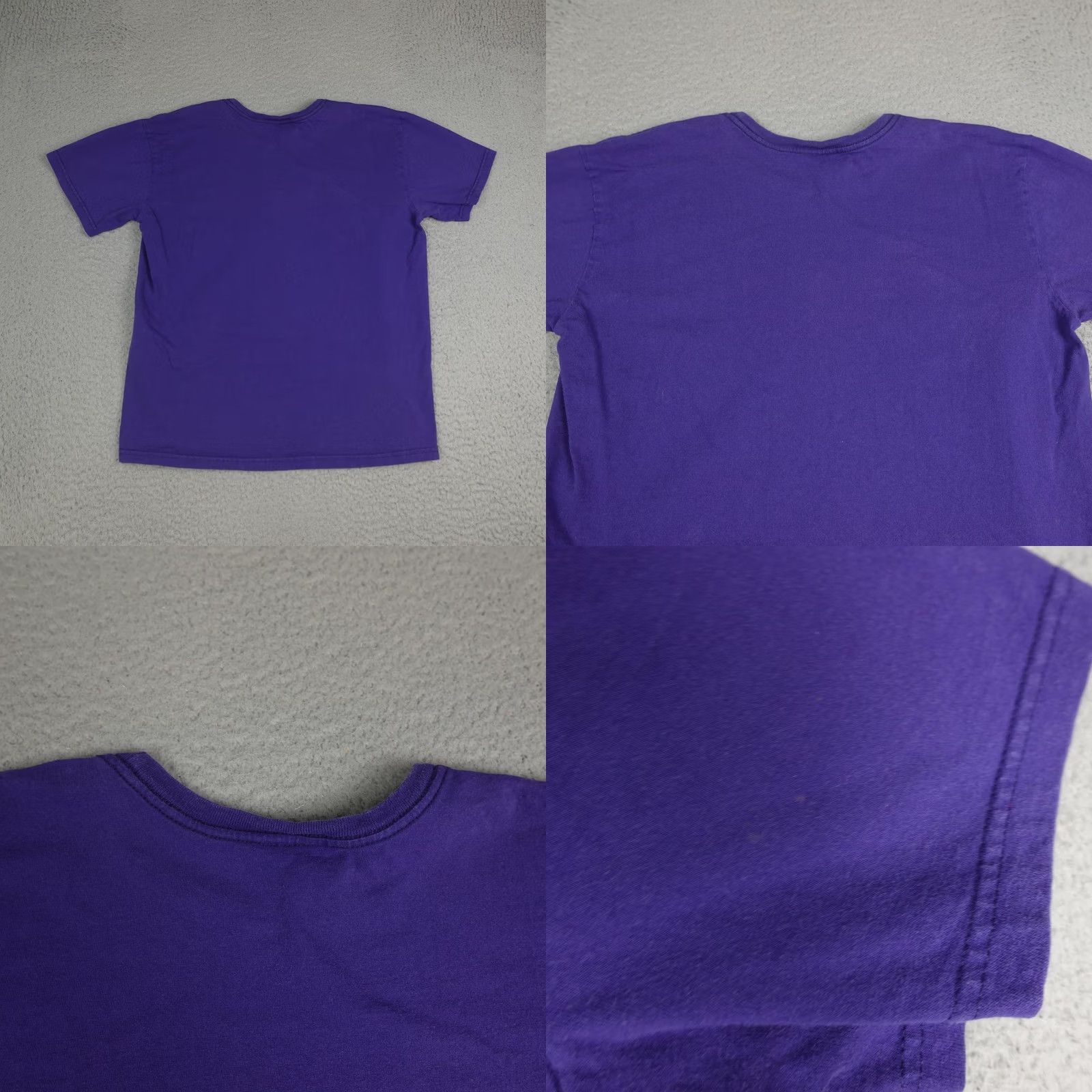 Nike VINTAGE Nike Shirt Mens XL Purple Repetition Swoosh Graphic Tee Made USA 90s Size US XL / EU 56 / 4 - 8 Thumbnail
