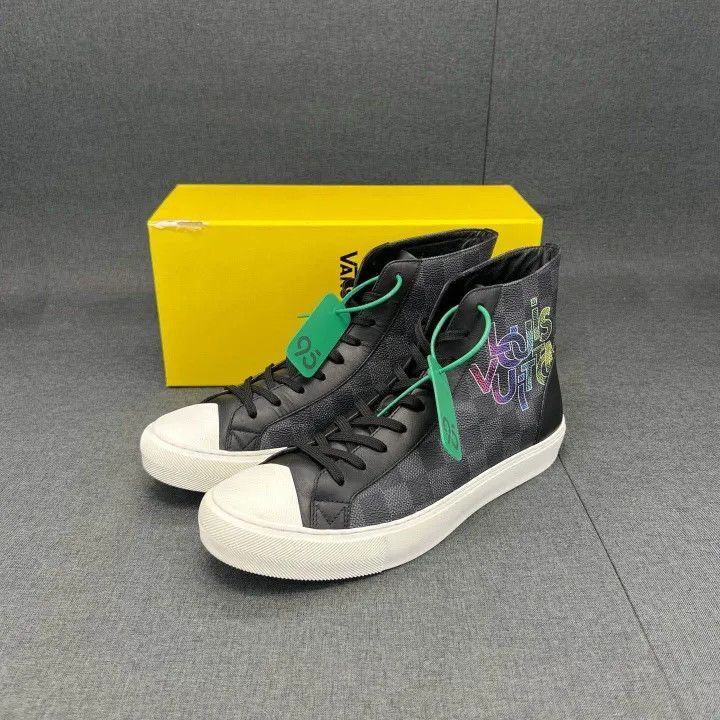 Louis Vuitton Louis Vuitton Tattoo Damier Graphite Fashion Sneakers -2508 Size US 8 / EU 41 - 1 Thumbnail