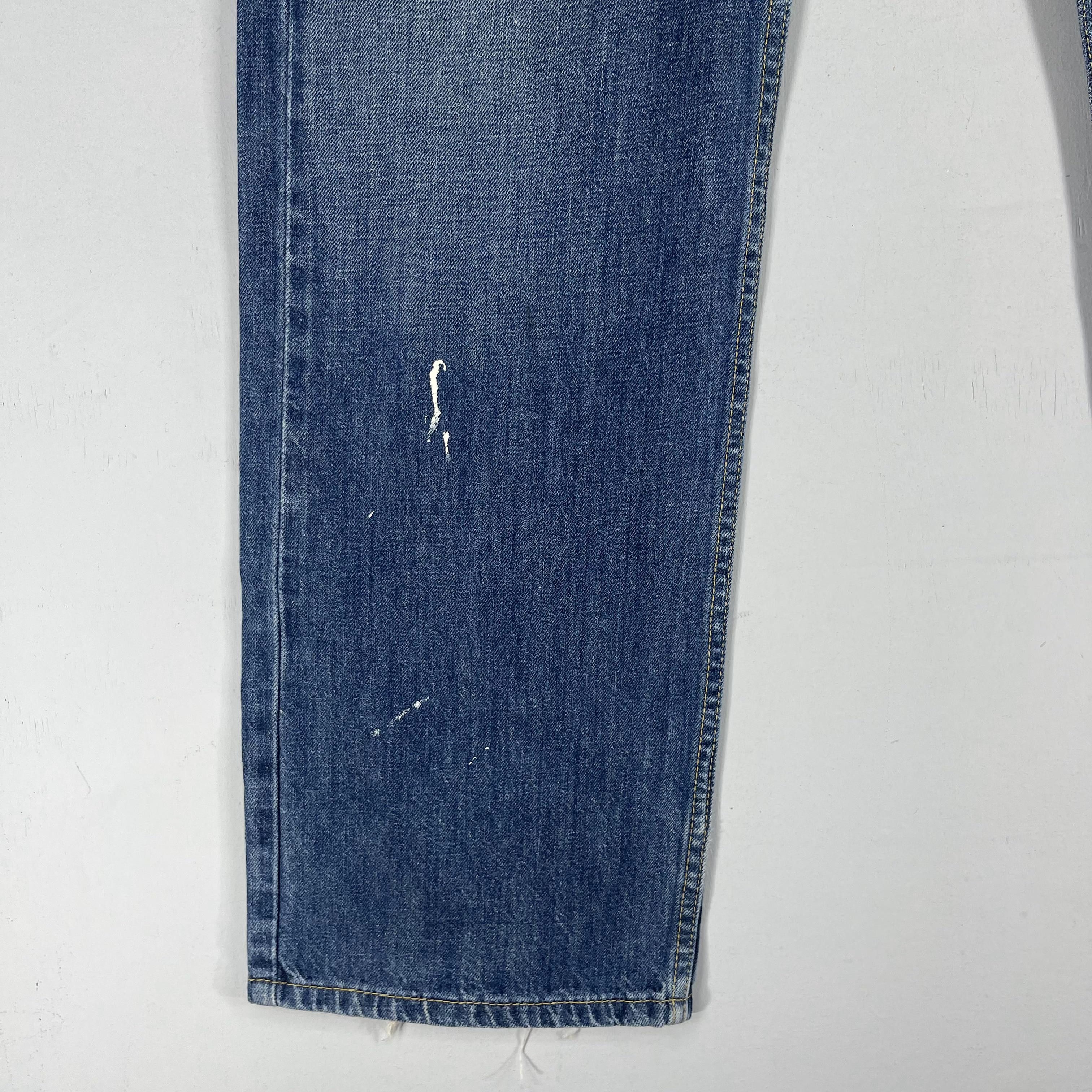 Levi's × Vintage Size 38 Vintage Levis 514 Distressed Slim Straight Jeans Size US 38 / EU 54 - 3 Thumbnail