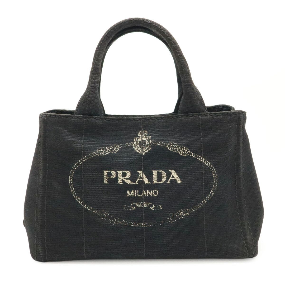 Prada Prada Prada CANAPA Canvas Tote Bag Canvas Tote Bag 1BG439 Size ONE SIZE - 1 Thumbnail