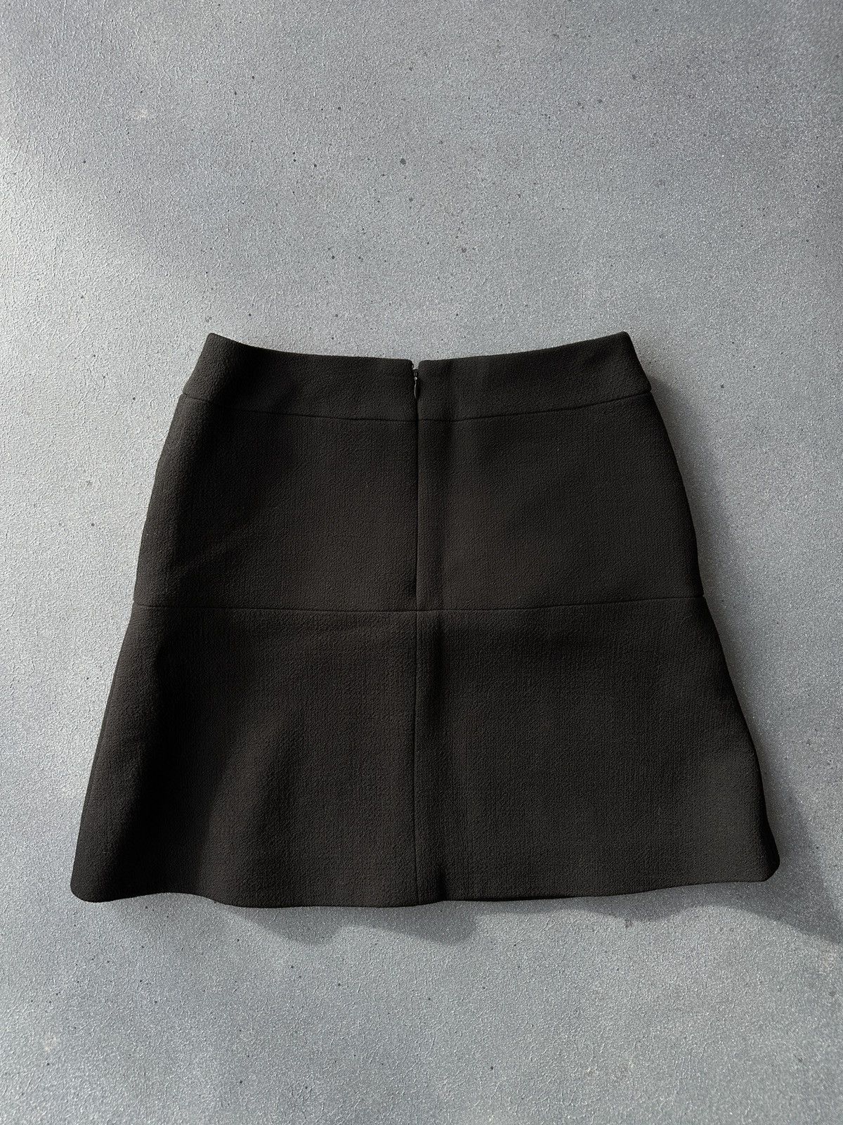 Chanel 1997 CHANEL Wool Silk Black Mini Skirt Size 38 / M Size 27" / US 4 / IT 40 - 3 Thumbnail