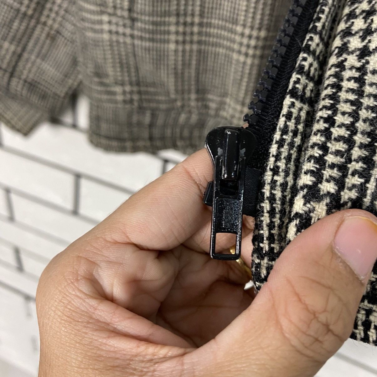 Japanese Brand 📌Vintage Wool Bomber Jacket Unbranded Tartan Issey Miyake Size US M / EU 48-50 / 2 - 18 Thumbnail