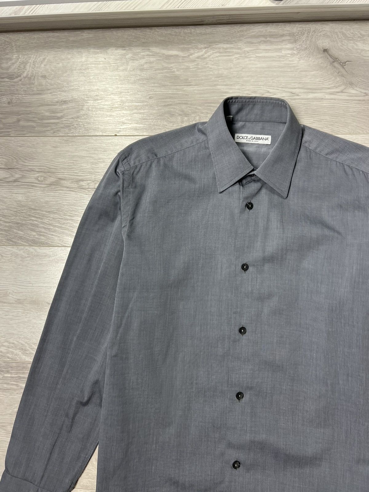 Dolce & Gabbana Dolce & Gabbana Button Up Long Sleeve Shirt (Cufflinks) Size US M / EU 48-50 / 2 - 4 Thumbnail