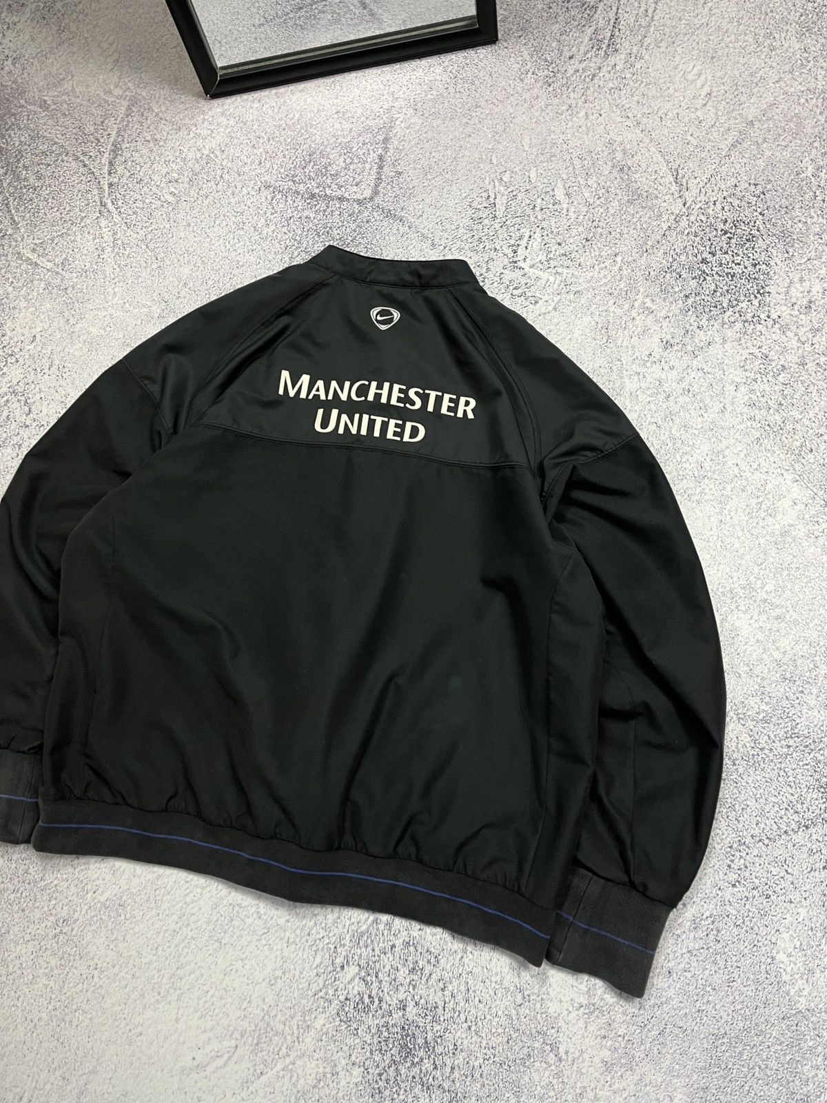 Nike × Vintage Vintage 00’s Manchester United Nike Bomber Jacket Rare Y2k Size US XL / EU 56 / 4 - 22 Thumbnail