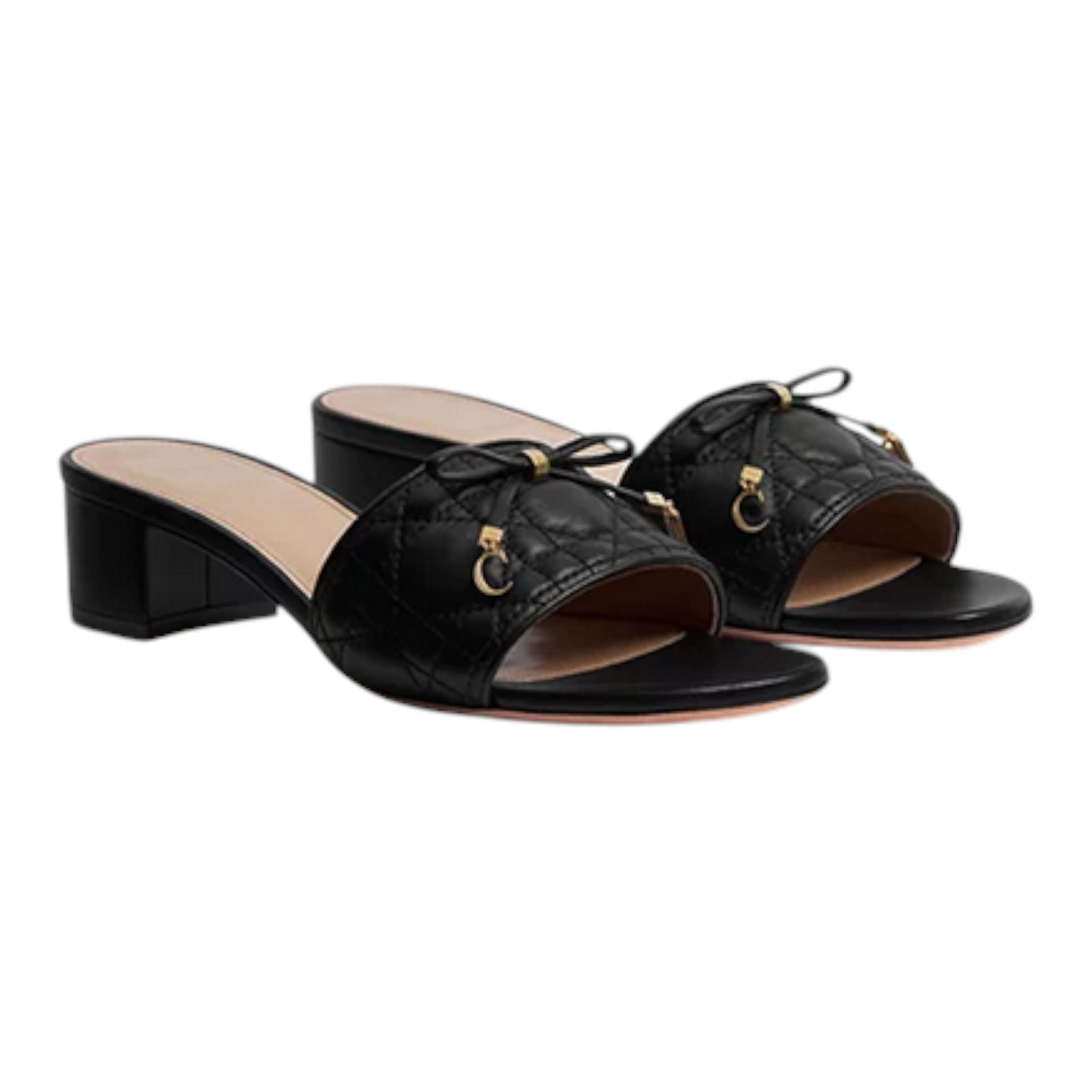 Dior Dior Cannage lambskin heeled sandal Size US 8 / IT 38 - 1 Thumbnail