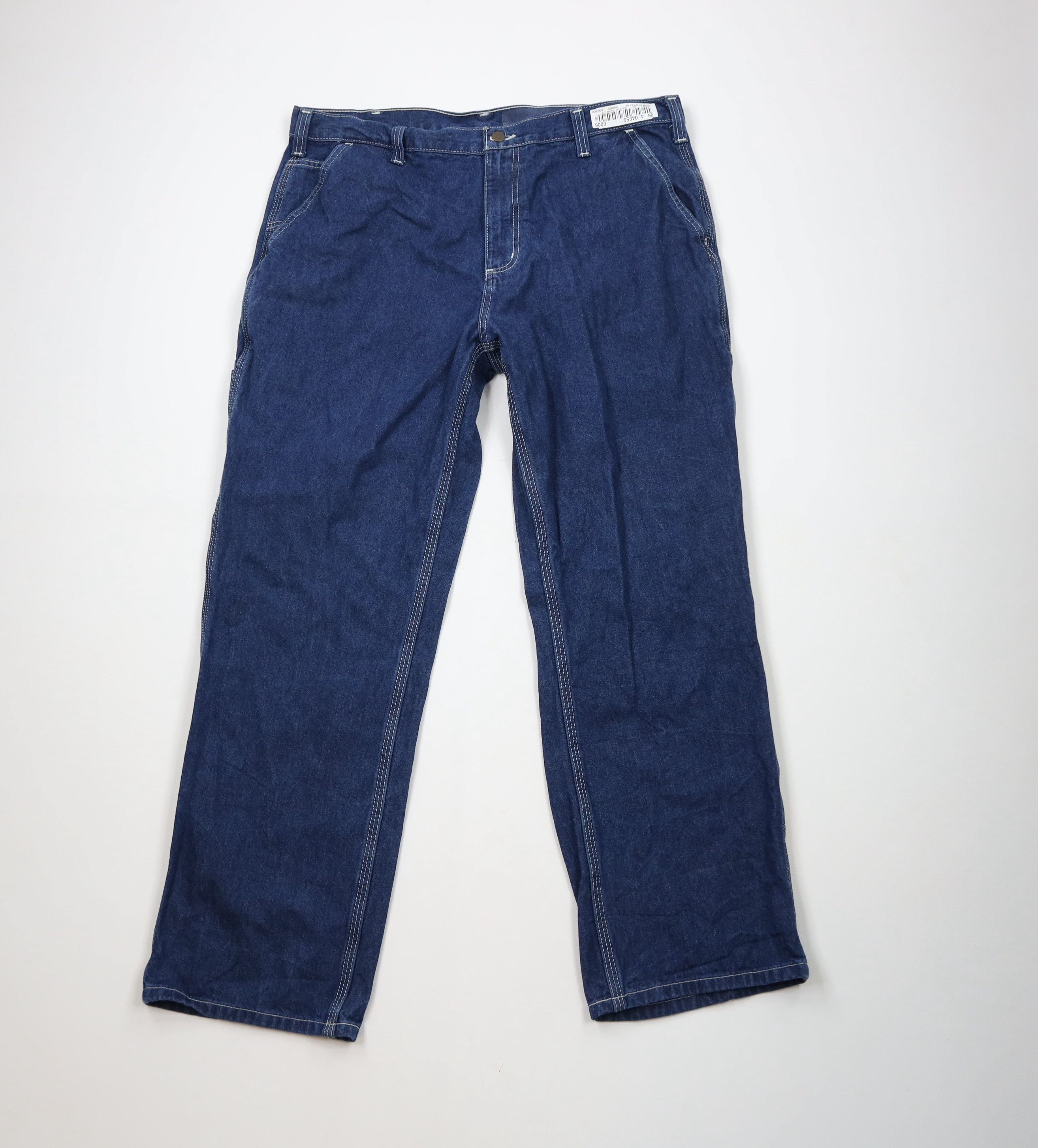 Carhartt × Vintage Vintage Y2K Carhartt Spell Out Wide Leg Dungaree Denim Jeans Size US 38 / EU 54 - 1 Thumbnail