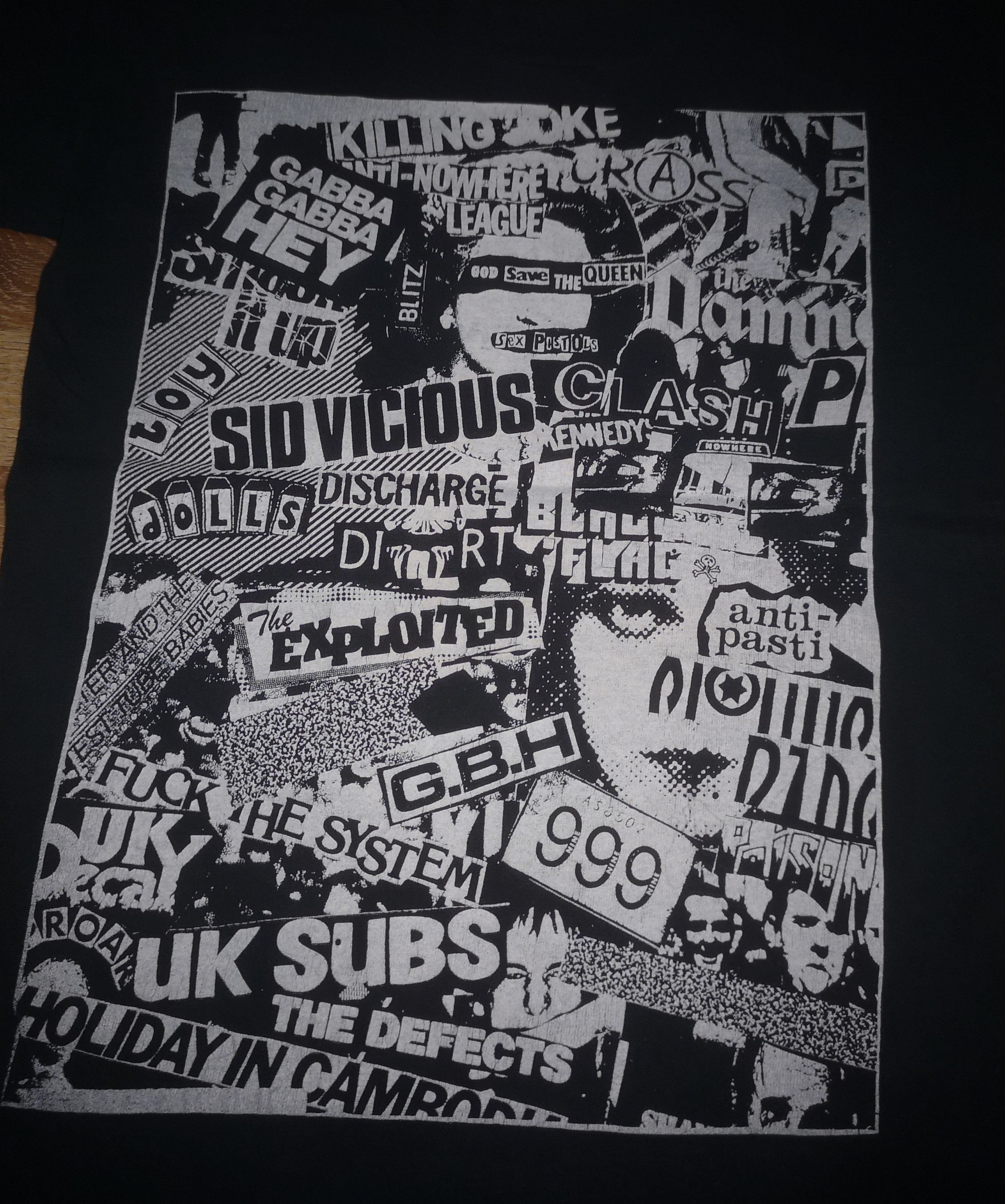 Band Tees × Vintage Vintage Punk Band Flyers Poster UK Subs 999 GBH Damned Shirt Size US S / EU 44-46 / 1 - 6 Thumbnail