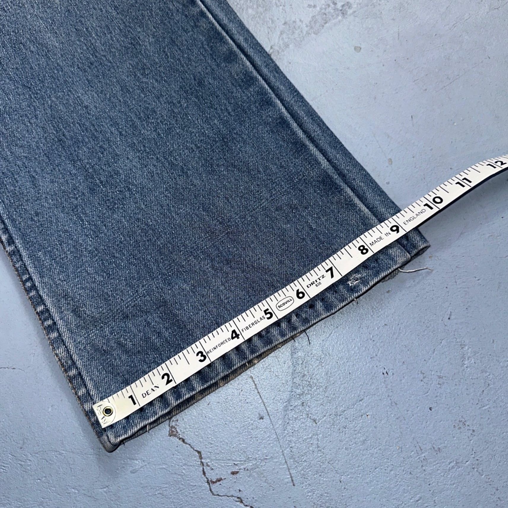 Levi's VINTAGE Levi's 517 Jeans Hand Blue 34x26 Bootcut USA Orange Tab 80s Men Regular Denim Cotton Jeans Classic Wide Worn Size US 34 / EU 50 - 5 Thumbnail