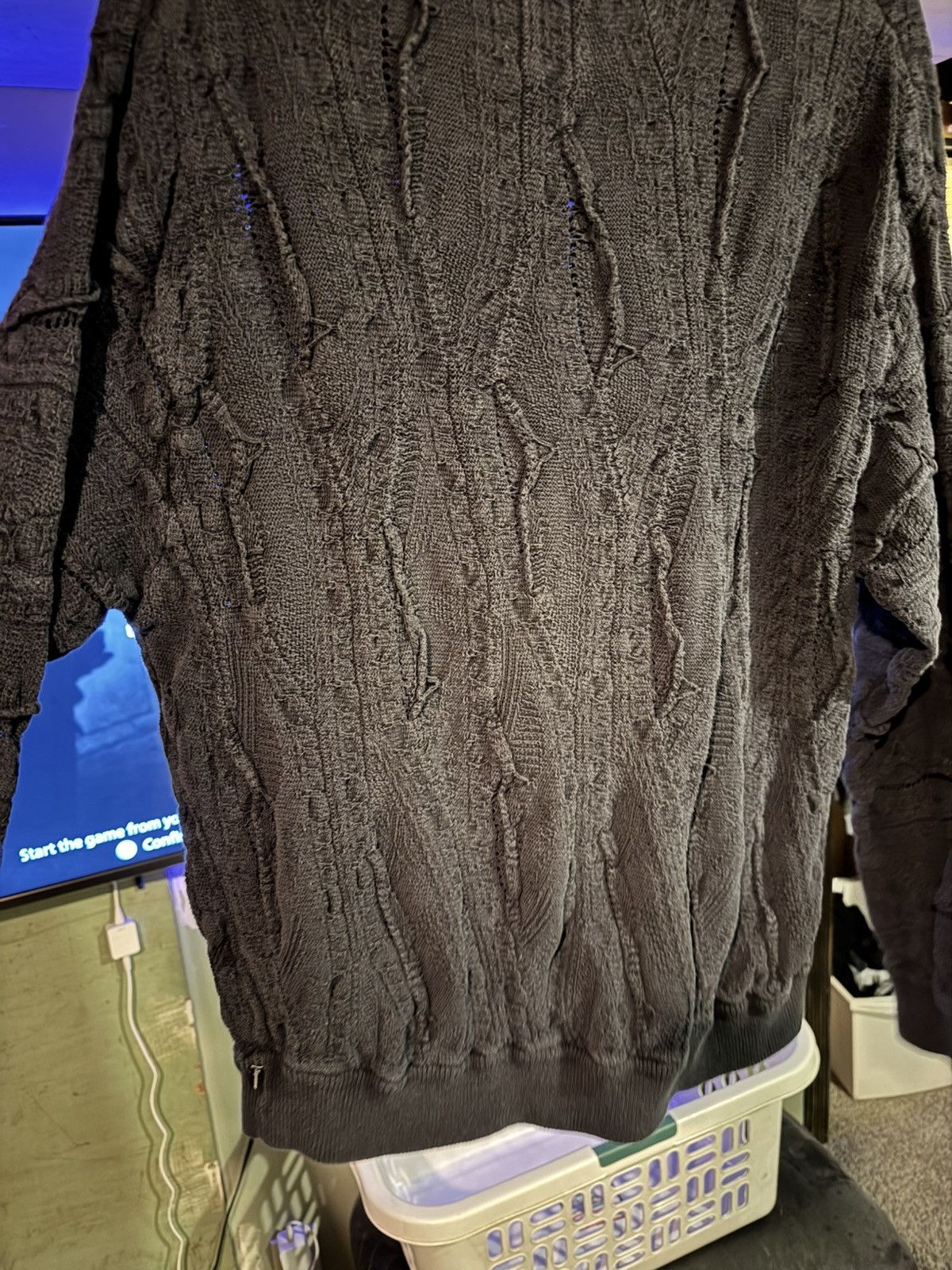 Supreme Ss19 textured pattern sweater Size US XL / EU 56 / 4 - 2 Thumbnail