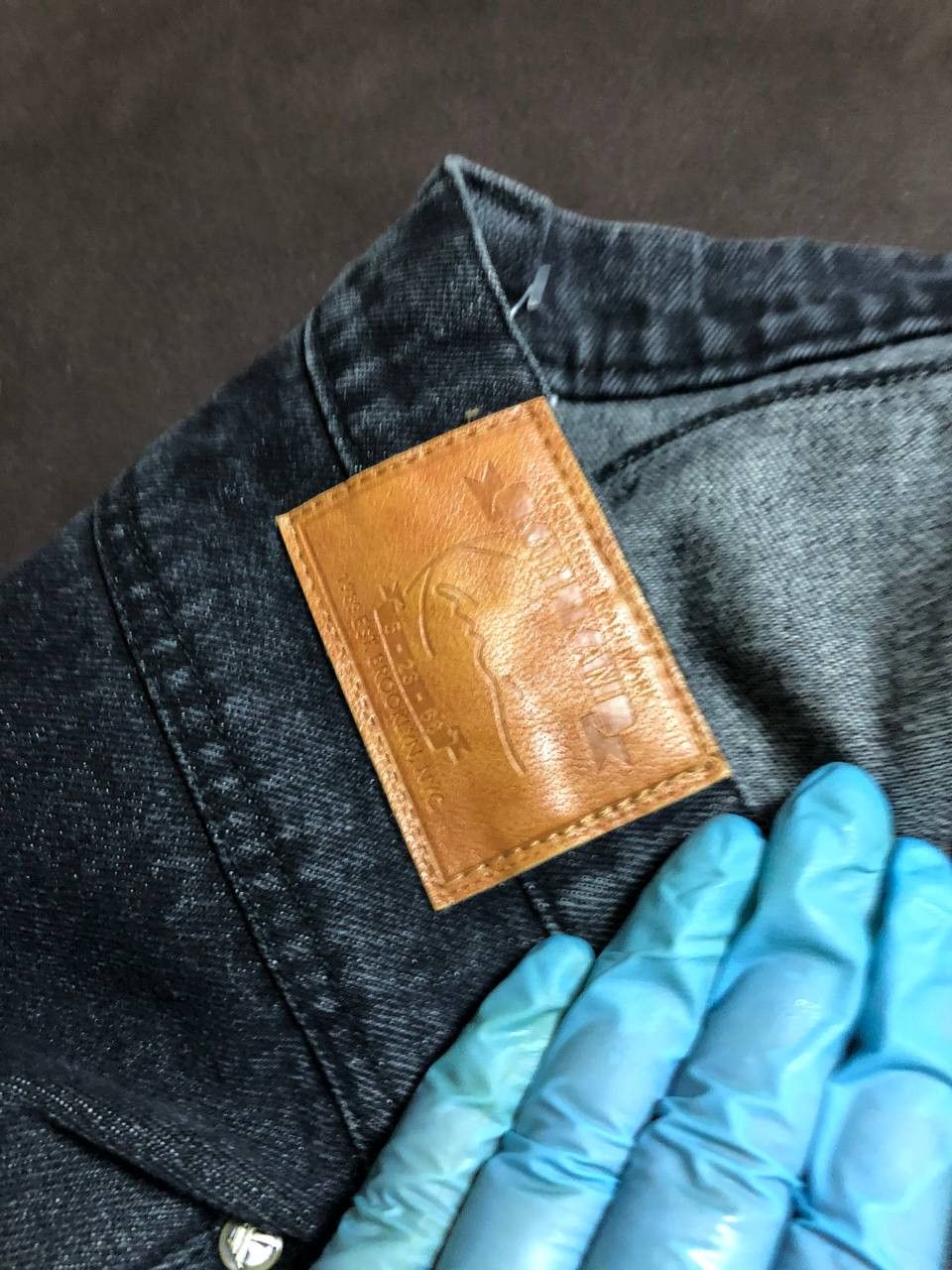 Karl Kani Mens Karl KANI Cargo Denim Jeans Embroidered Logo Size US 30 / EU 46 - 12 Thumbnail