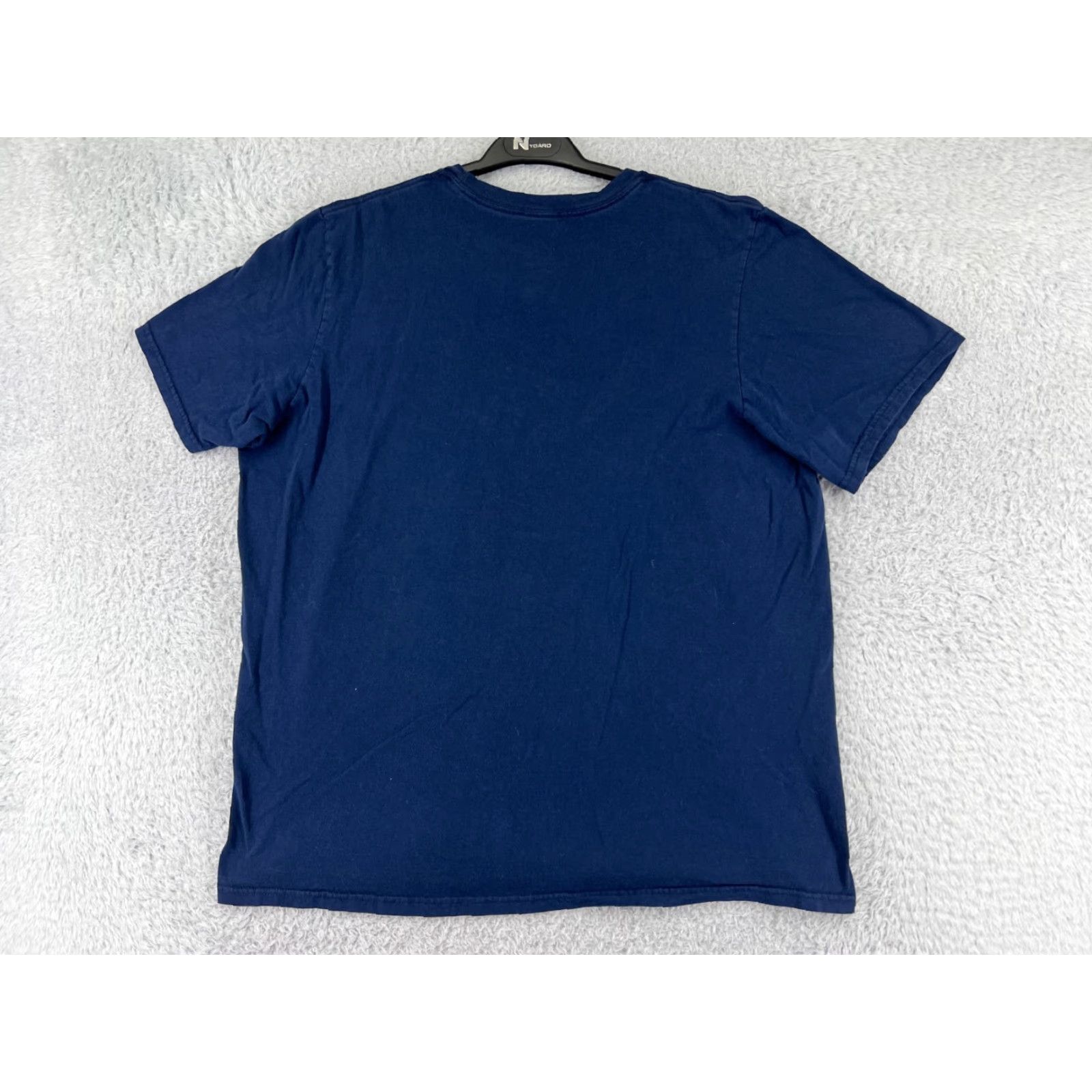 Adidas ADIDAS Shirt Men XL Blue Short Sleeve Crew Neck Logo Cotton Jersey Athletic Top - Sports Apparel, 3-4 Season Comfort Size US XL / EU 56 / 4 - 2 Thumbnail