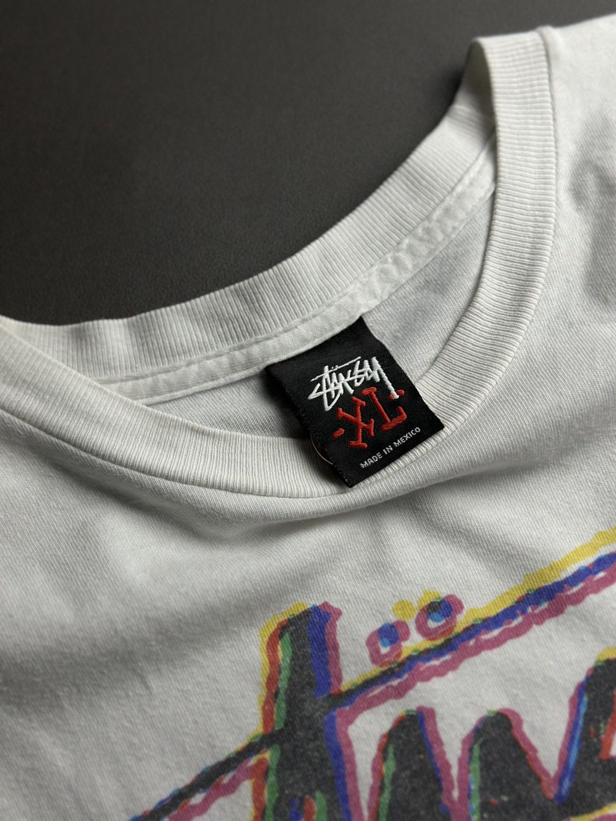 Stussy 𝙑𝙞𝙣𝙩𝙖𝙜𝙚 𝙎𝙩𝙪𝙨𝙨𝙮 𝙂𝙡𝙞𝙩𝙘𝙝 𝙎𝙠𝙪𝙡𝙡 𝙎𝙝𝙞𝙧𝙩 Size US XL / EU 56 / 4 - 3 Thumbnail