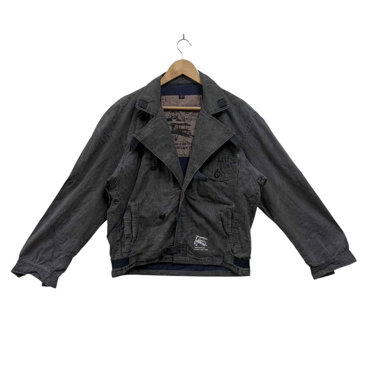 Vintage Vintage Air Force Jacket Liked Swedish Military Size US M / EU 48-50 / 2 - 2 Thumbnail