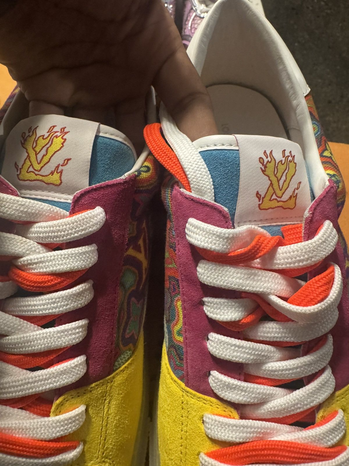 Louis Vuitton Louis Vuitton Ollie Psychedelic sneaker Size US 12 / EU 45 - 6 Thumbnail