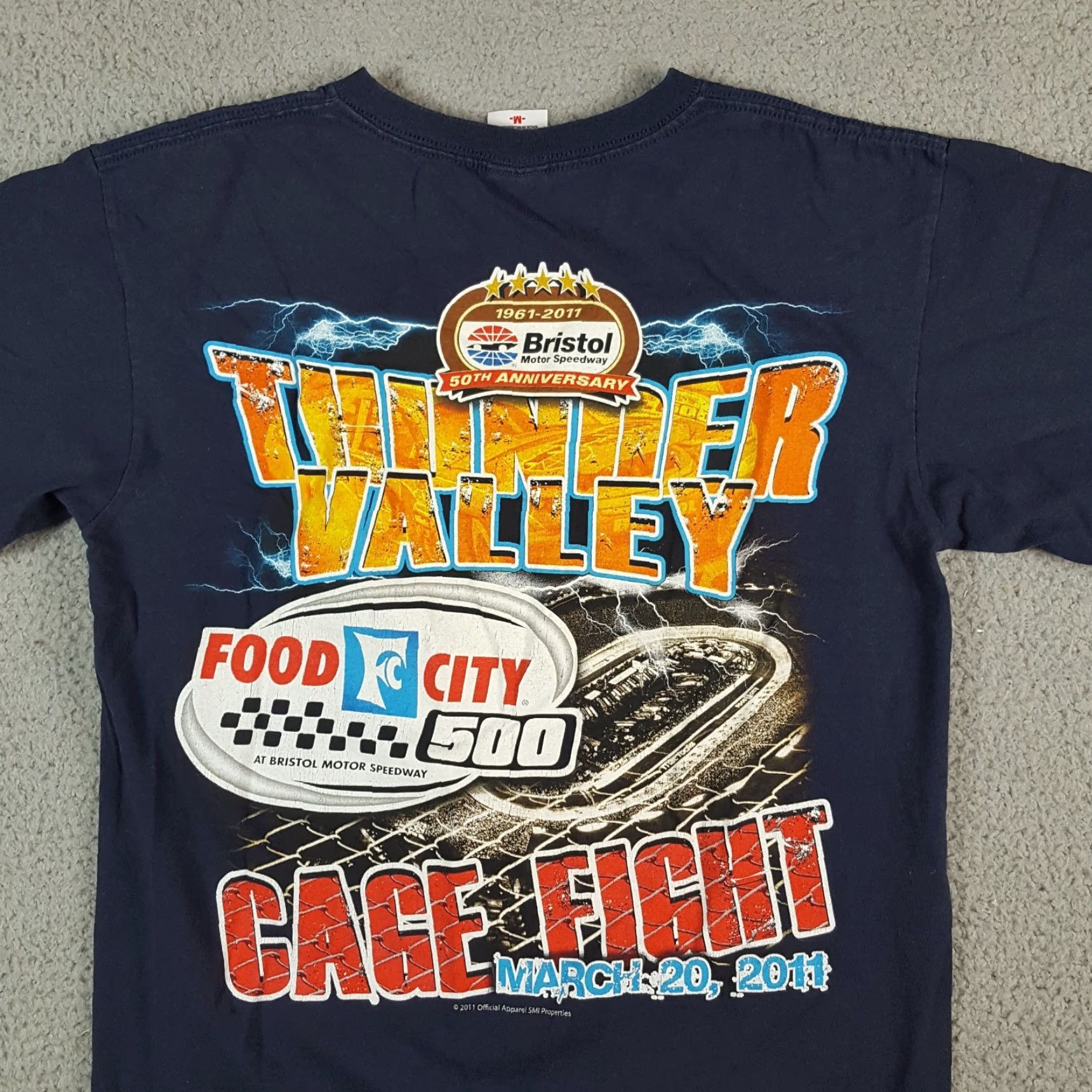 Anvil VINTAGE NASCAR Food City 500 Demolition Derby Men's Size S Retro Car Racing T Shirt Size US S / EU 44-46 / 1 - 5 Thumbnail