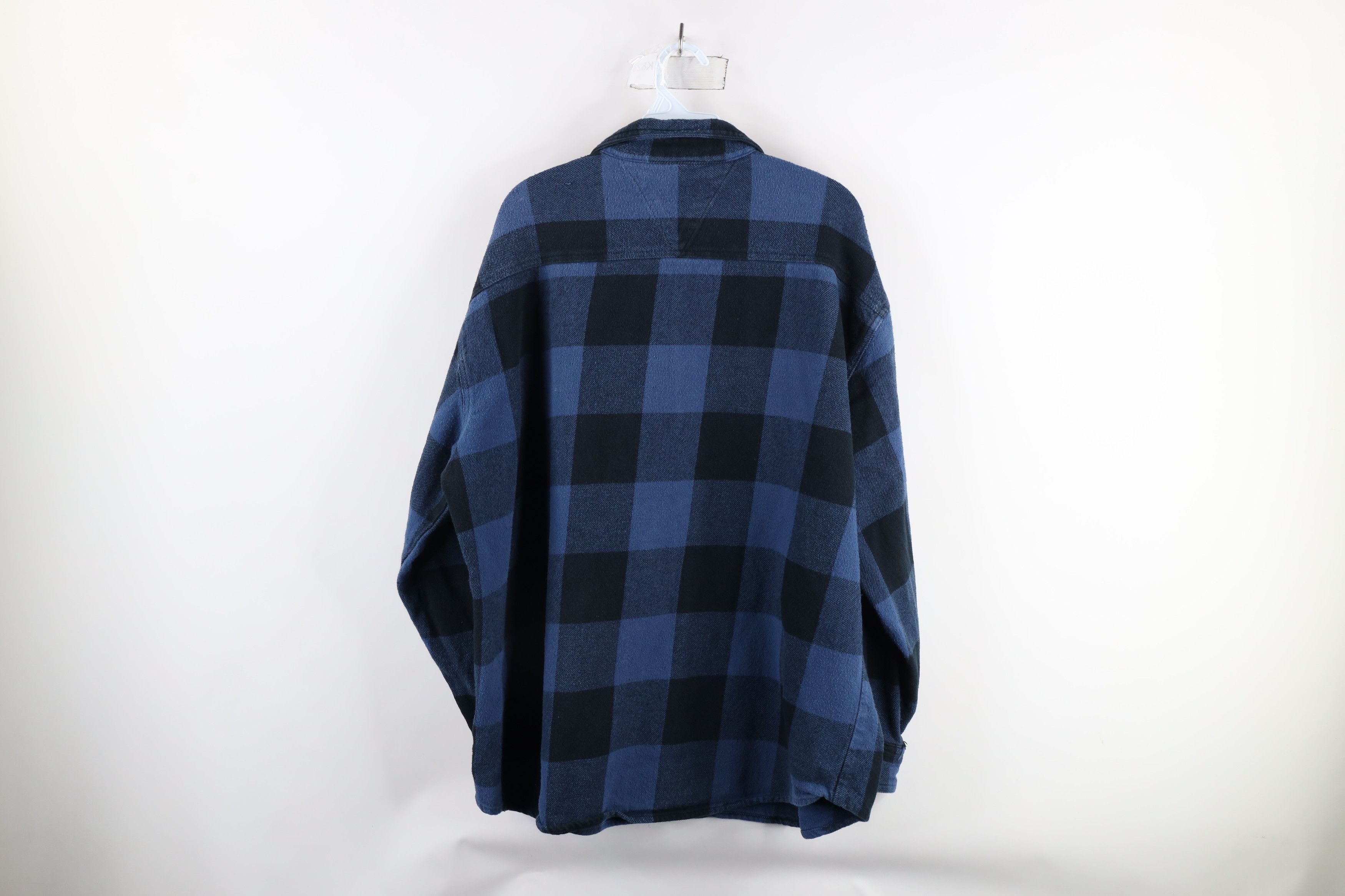 Vintage Vintage 90s Streetwear Heavyweight Button Shirt Plaid Size US XXL / EU 58 / 5 - 9 Thumbnail