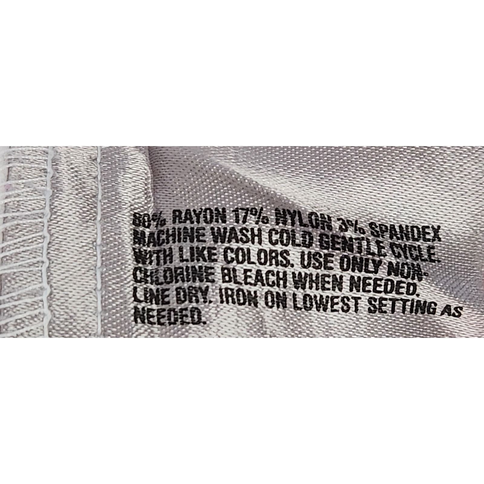 Other Worthington White Flat Front Slashed Pockets Dress Pants 8 Size 32" / US 10 / IT 46 - 5 Thumbnail
