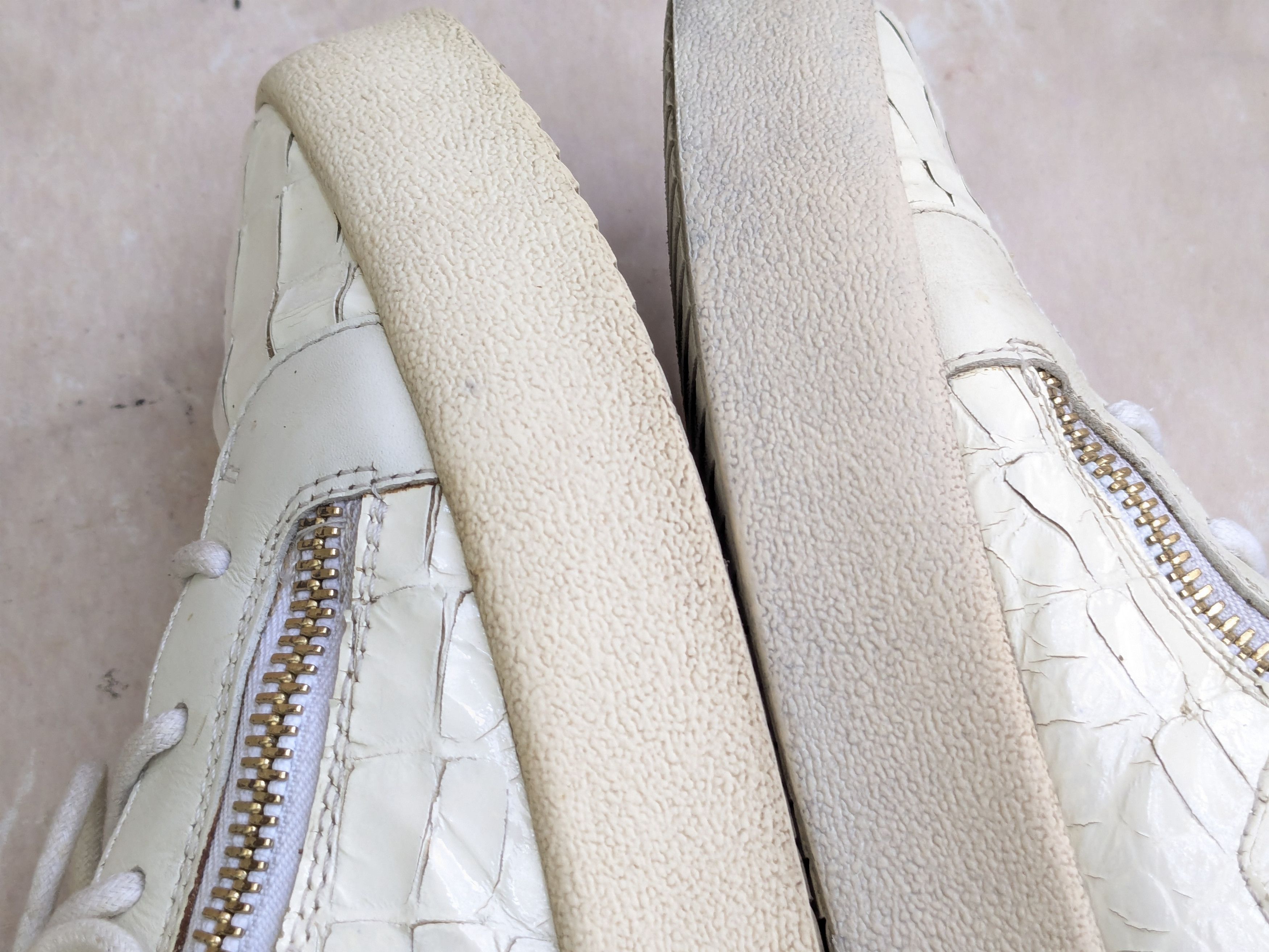 Giuseppe Zanotti Giuseppe Zanotti Sneakers White Gold 11 44 High Tops Leather Size US 11 / EU 44 - 8 Thumbnail