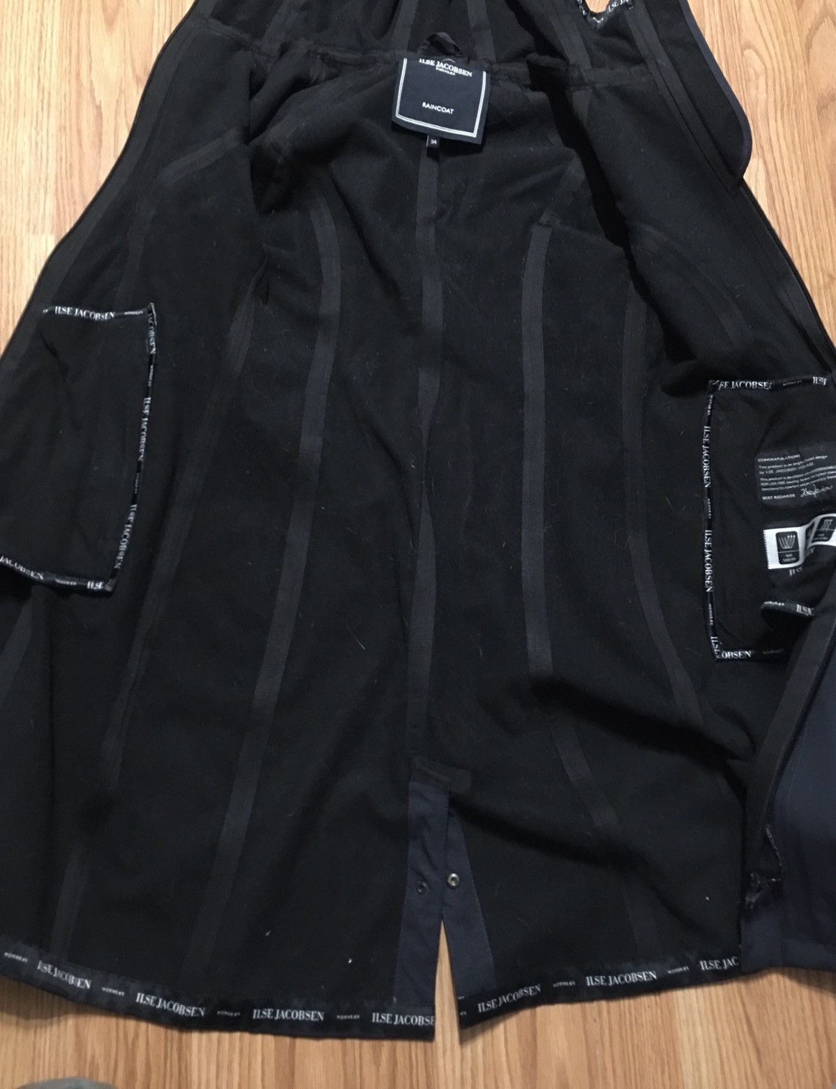 Ilse Jacobsen ILSE JACOBSEN Dark Blue RainCoat Jacket EU34 US4 Size S / US 4 / IT 40 - 9 Thumbnail