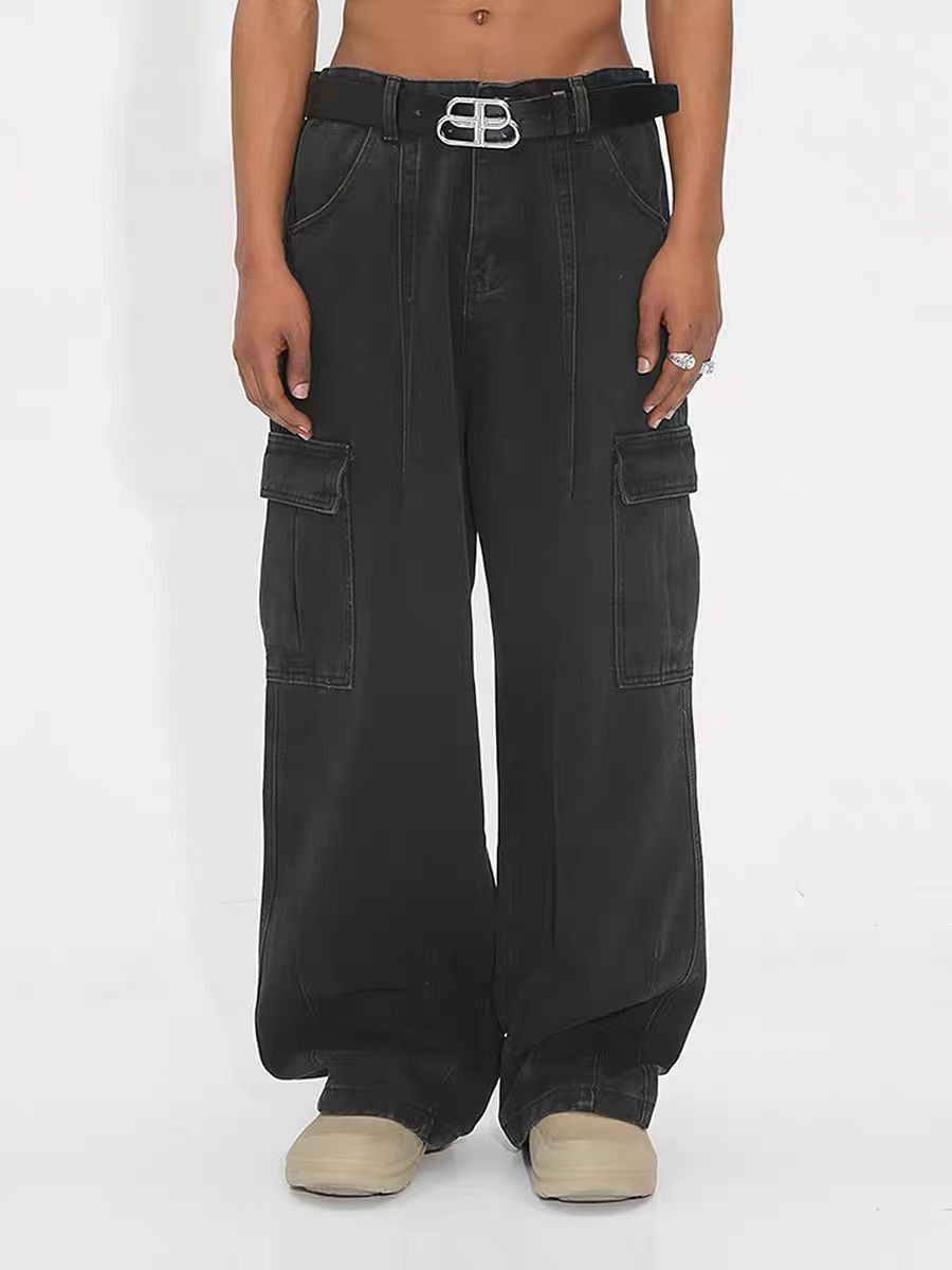Jean × Vintage loose skate hiphop baggy cargo y2k jeans Size US 32 / EU 48 - 3 Thumbnail