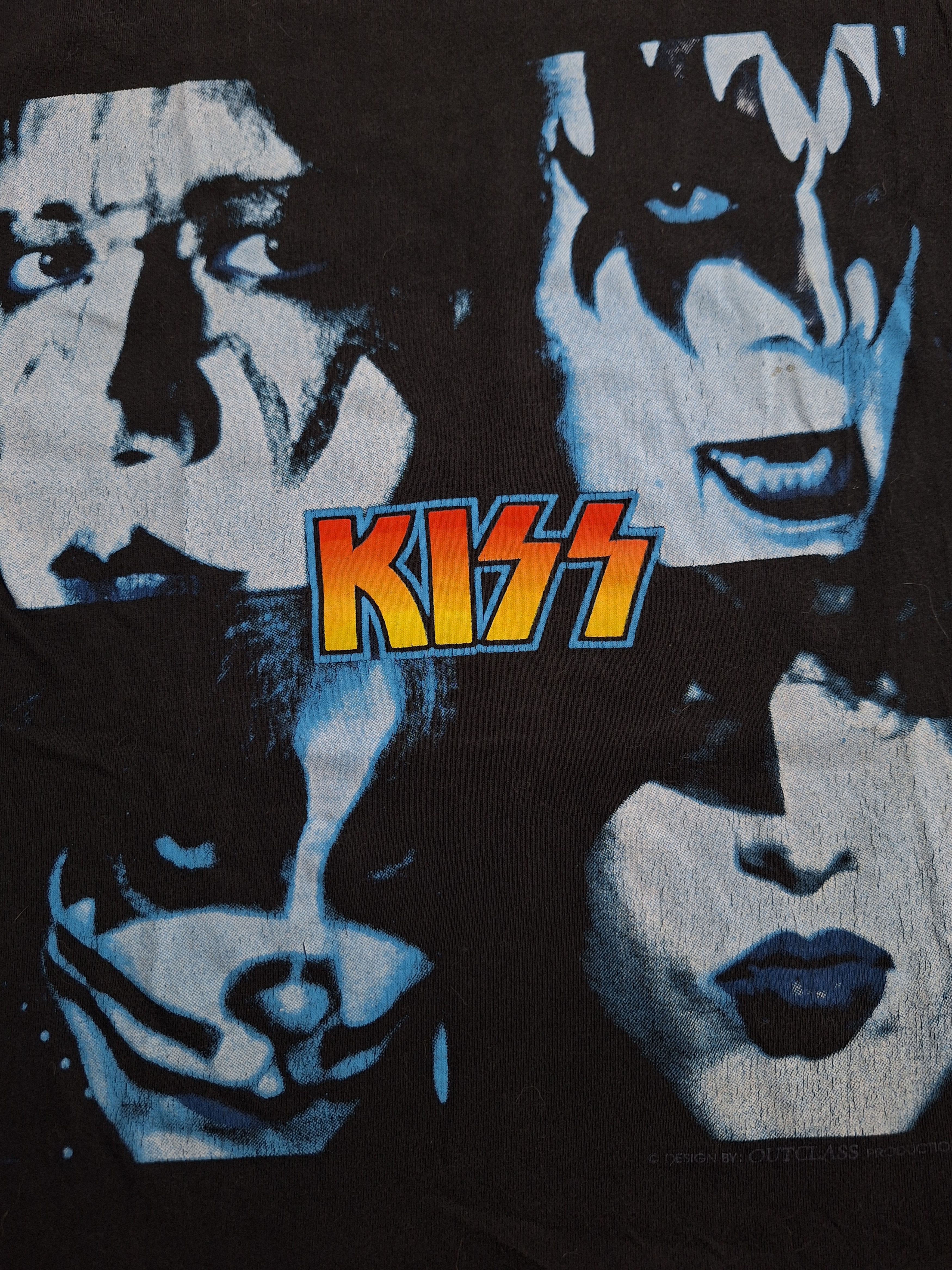 Vintage 🔥RARE🔥 Vintage 90s Kiss band album very best graphic Size US L / EU 52-54 / 3 - 4 Thumbnail