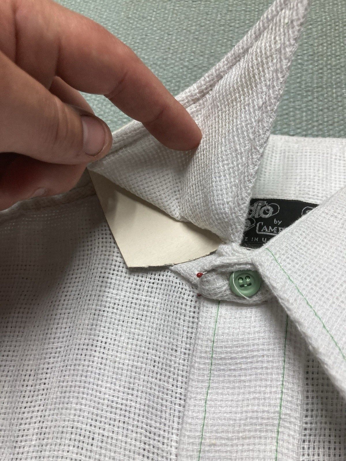 Vintage NEW 70s polo shirt campus mesh sheer summer DEADSTOCK small Size US S / EU 44-46 / 1 - 6 Thumbnail
