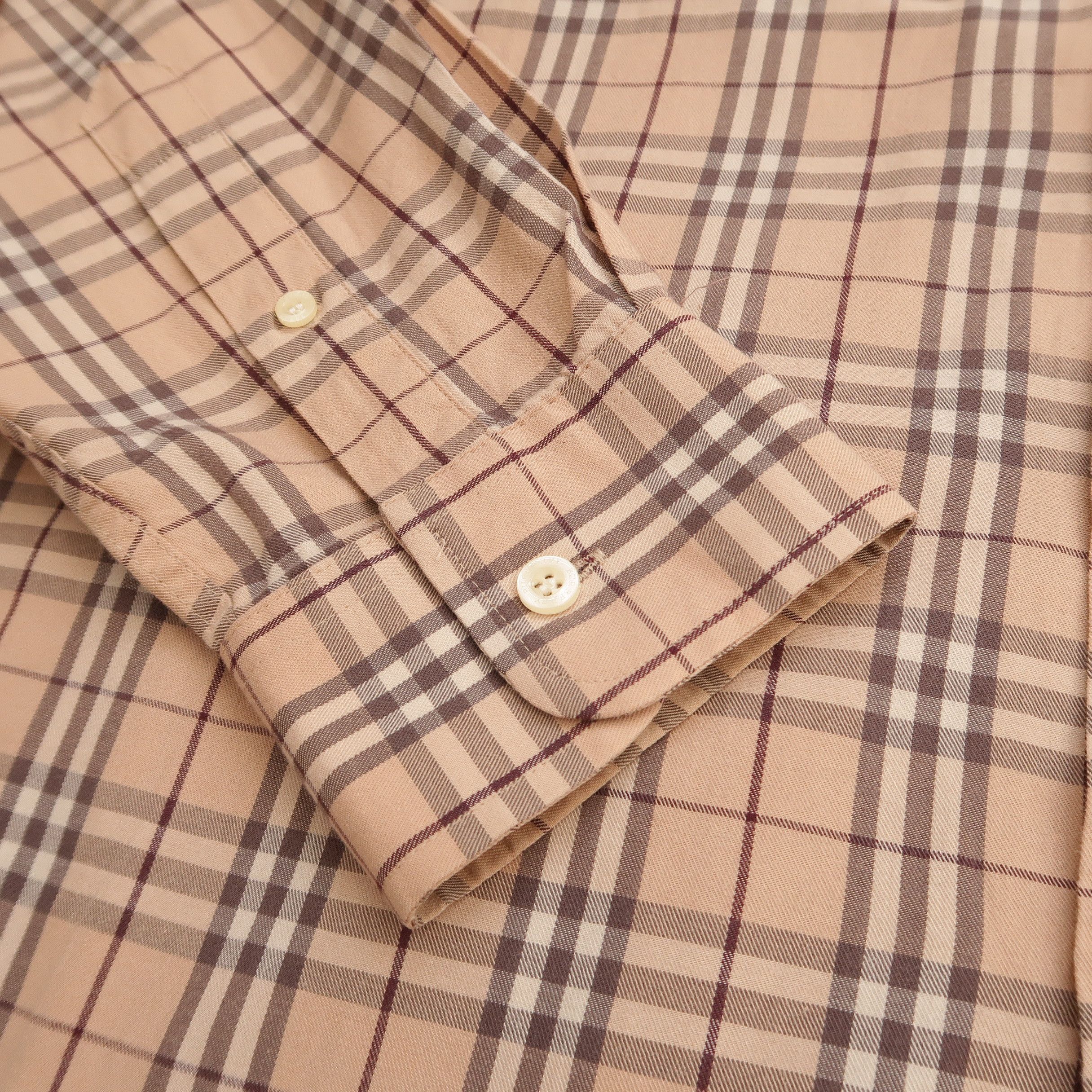 Burberry Burberry London Nova Check Cream Old Money Shirt Rare Size US L / EU 52-54 / 3 - 11 Thumbnail