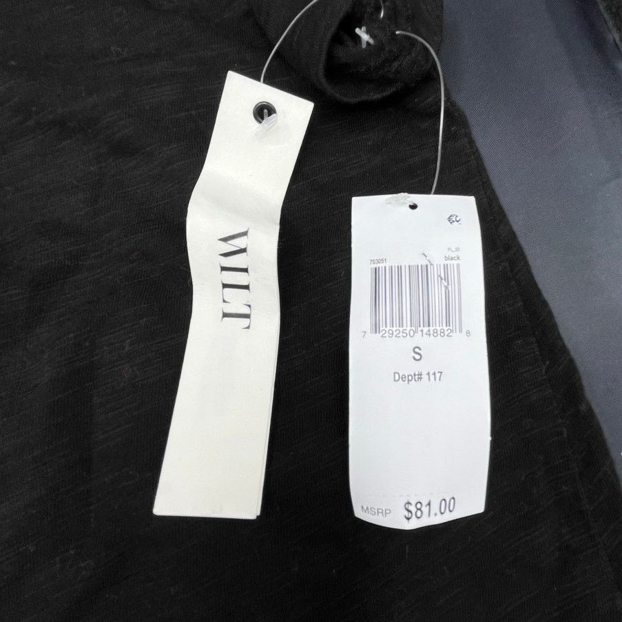 Designer Wilt Tiered-Hem Tee t shirt raw edges size small in Black Size S / US 4 / IT 40 - 5 Thumbnail