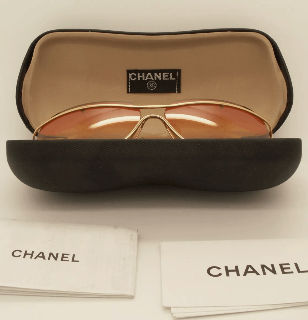 Chanel CHANEL SUNGLASSES 4027 CC Wrap Metal Vintage 4017 Iconic Size ONE SIZE - 6 Thumbnail