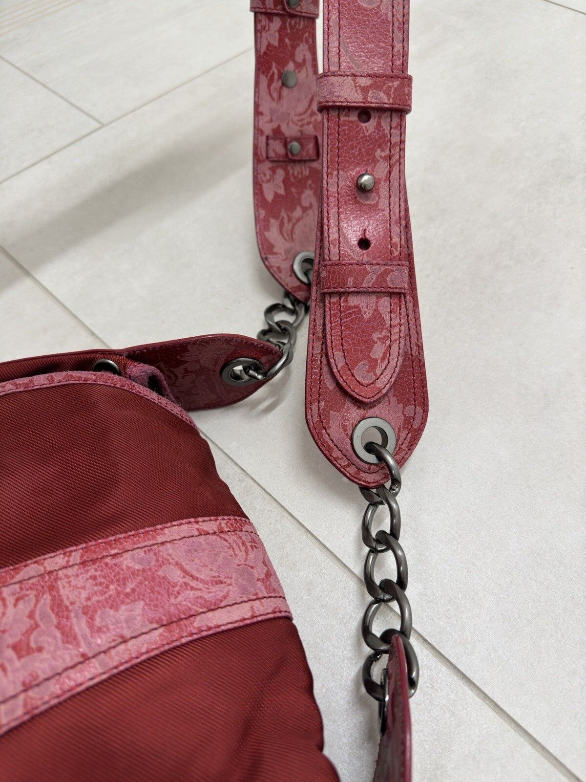 Kenzo DDP Rare Kenzo Vintahe Messenger Red Nylon Crossbody Bag Size ONE SIZE - 8 Thumbnail