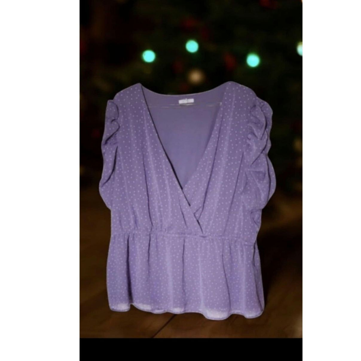Maurice Lacroix Maurices lavender V neck Top Size 3XL Size 3XL / US 20-22 - 1 Thumbnail