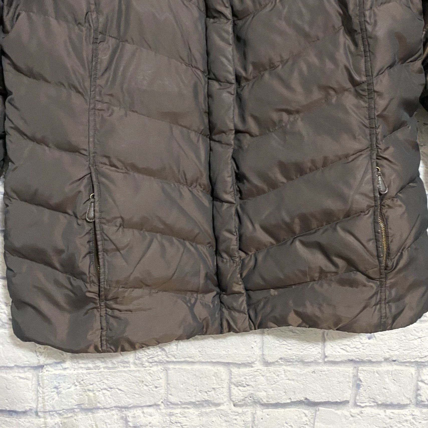 Eddie Bauer Eddie Bauer Jacket Women's Premium Puffer Goose Down Shiny Brown Faux Fur Collar XL Size XL / US 12-14 / IT 48-50 - 2 Thumbnail