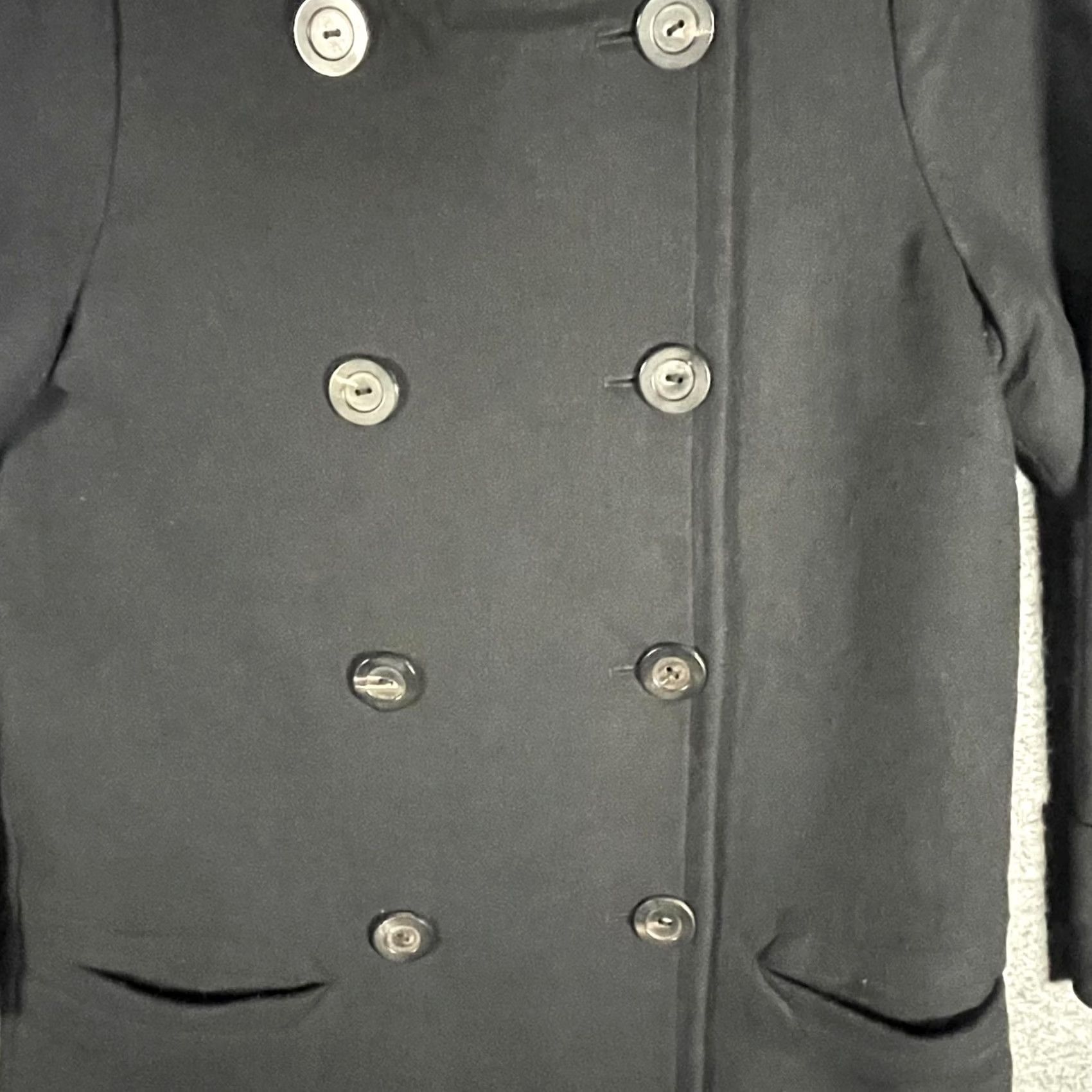 A.P.C. A.P.C. Coat Womens 36 Black Wool Cashmere Hooded Pea Coat Lined Poland Size XS / US 0-2 / IT 36-38 - 4 Thumbnail