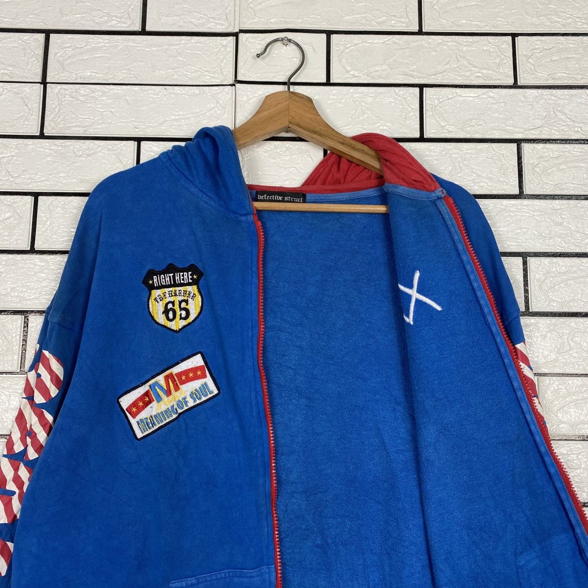 Defective Struct 📌Vintage Zipper Hoodie Defectibe Struct Punk Design Size US L / EU 52-54 / 3 - 14 Thumbnail