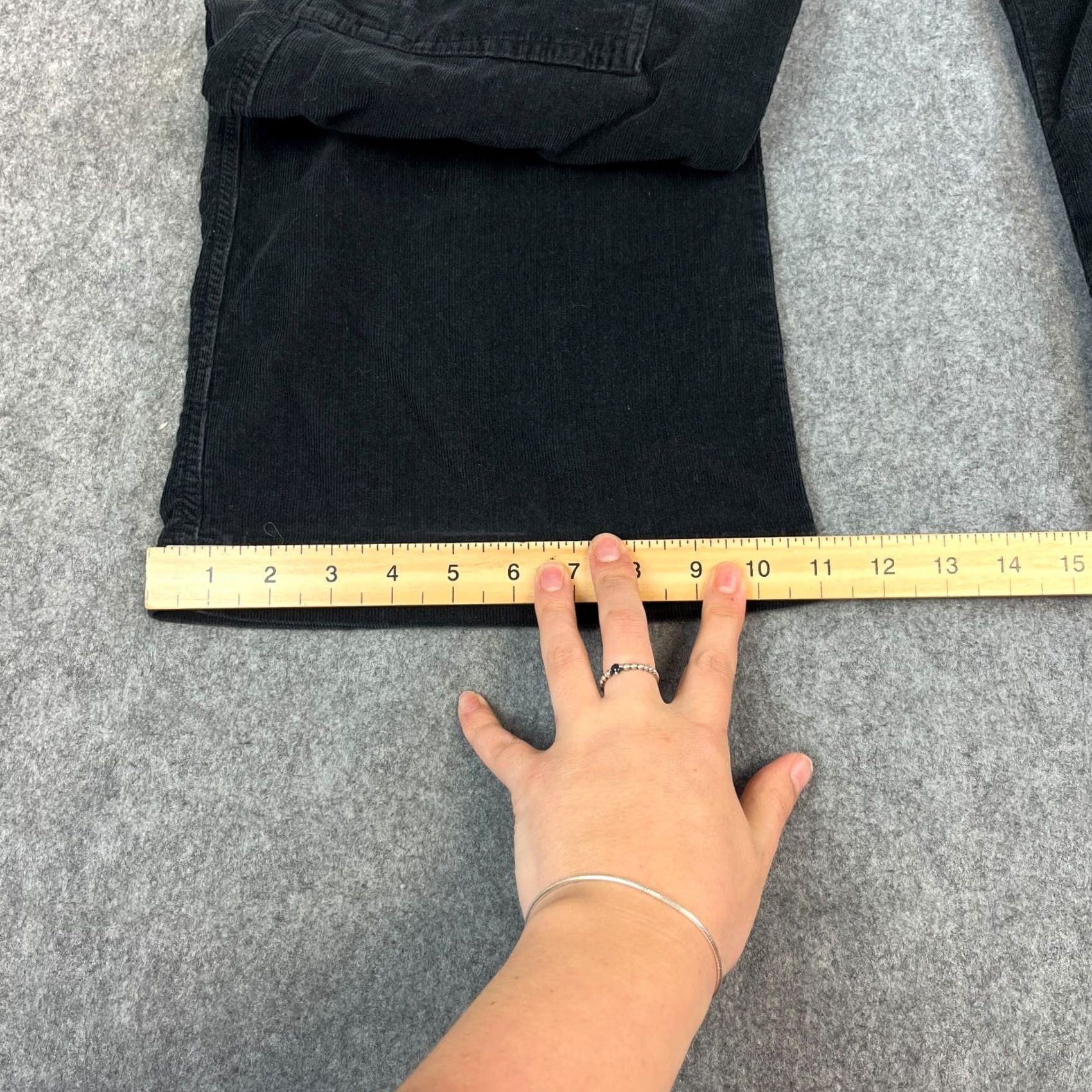 Champion Champion Jeans Men Bootcut Denim 5-Pocket L Dark Black Relaxed Regular 32in Inside Leg 32in Elasticated Waist 34in Waist - Vintage Size US 33 - 3 Thumbnail