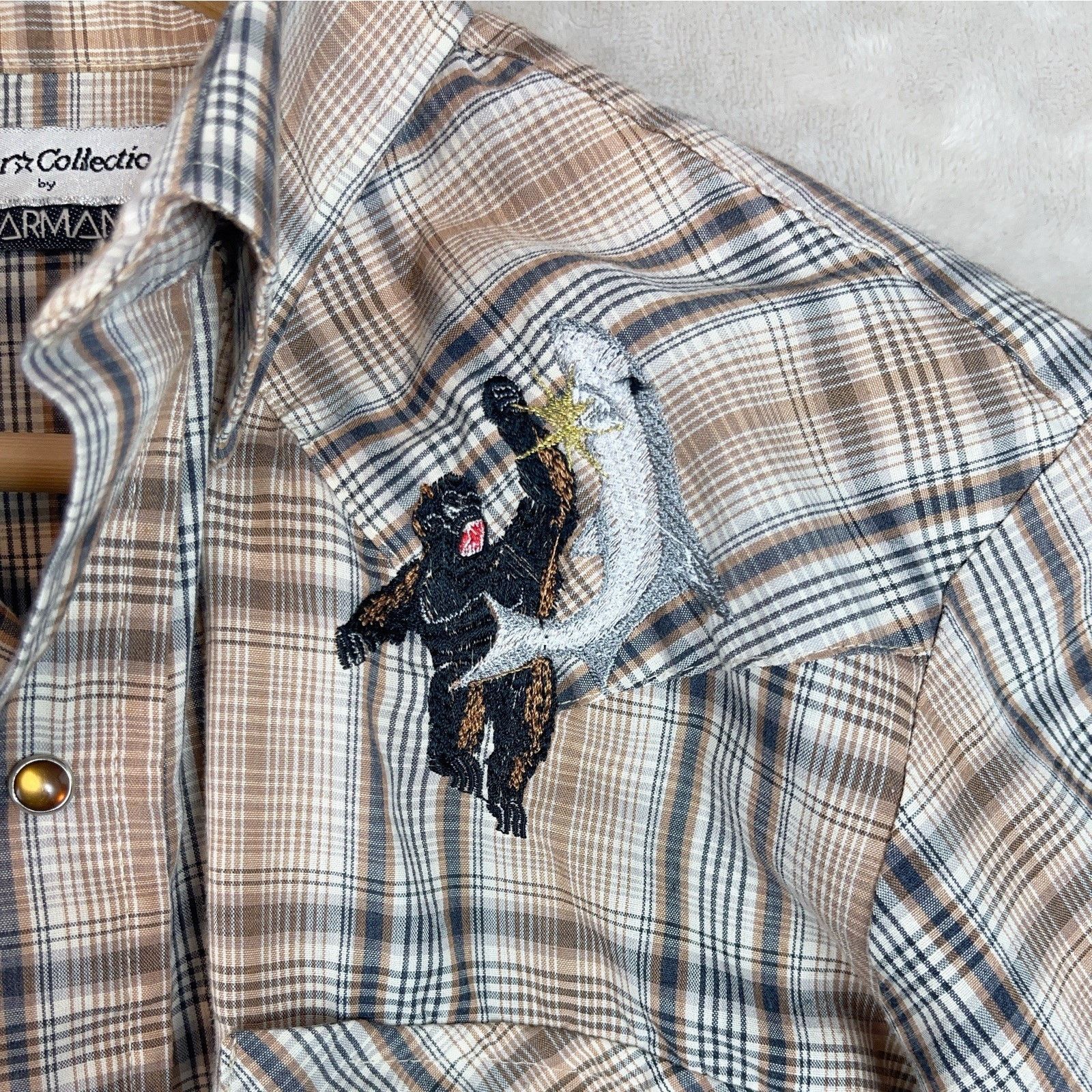 Other Vtg Karmen Silver Collection Western Shirt Pearl Snap USA Size US S / EU 44-46 / 1 - 2 Thumbnail
