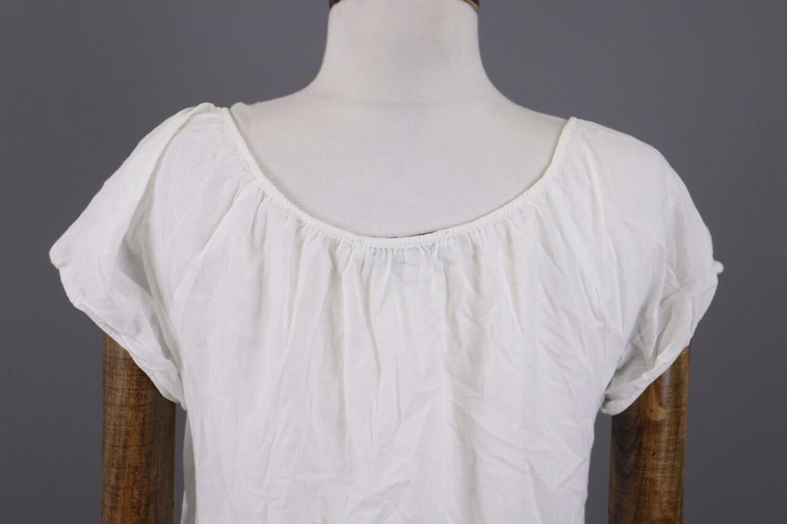 Designer Emily Van Den Bergh White Floral Blouse Shirt Size 40 Size M / US 6-8 / IT 42-44 - 10 Thumbnail