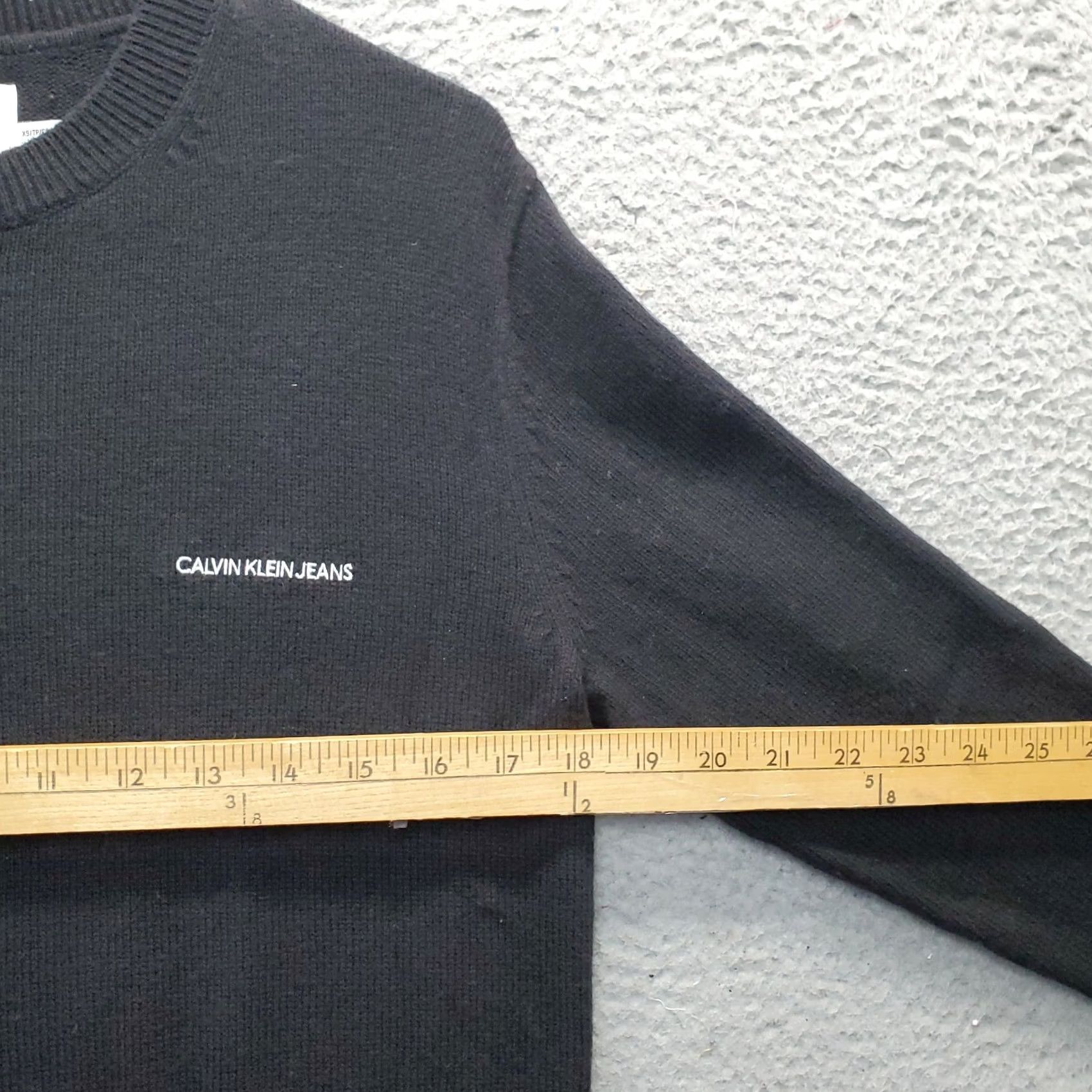 Calvin Klein Calvin Klein Sweater Womens XS Multi Knit Premium Wool Blend Crew Neck Pullover - Wide Fit, Multicolor Size XS / US 0-2 / IT 36-38 - 5 Thumbnail